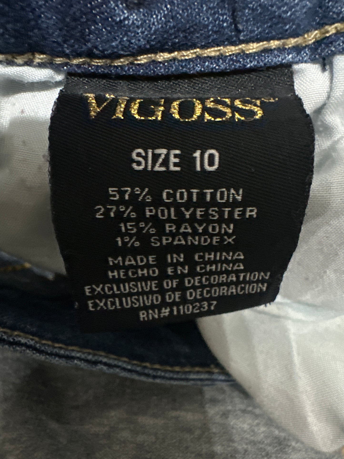 Girls Size 10 Vigoss Denim Shorts - Very Good Used Condition