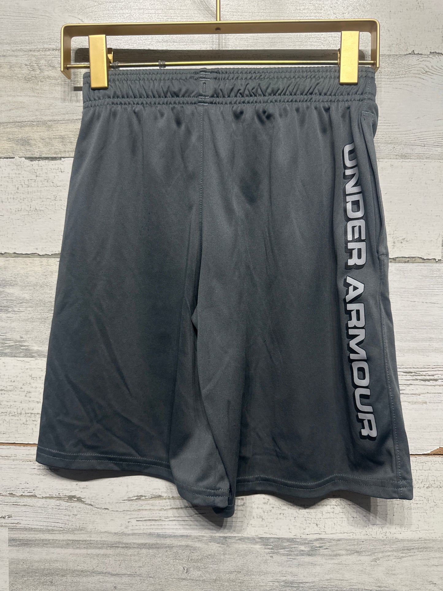 Size YSM ( 8 ) Under Armour Grey Athletic Shorts - Very Good Used Condition