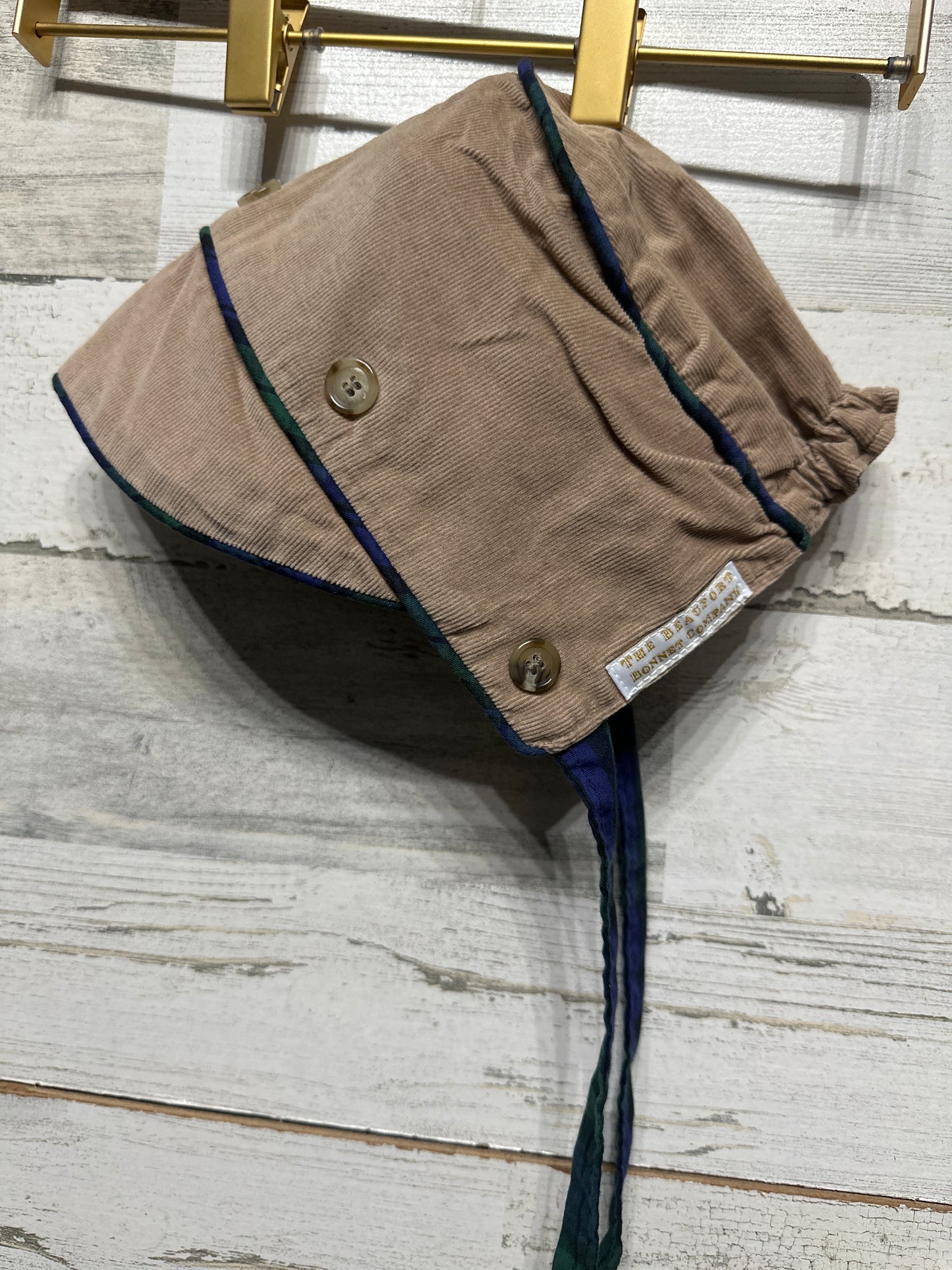 Boys Size 9-18m (M) TBBC Cord Bonnet - Good Used Condition
