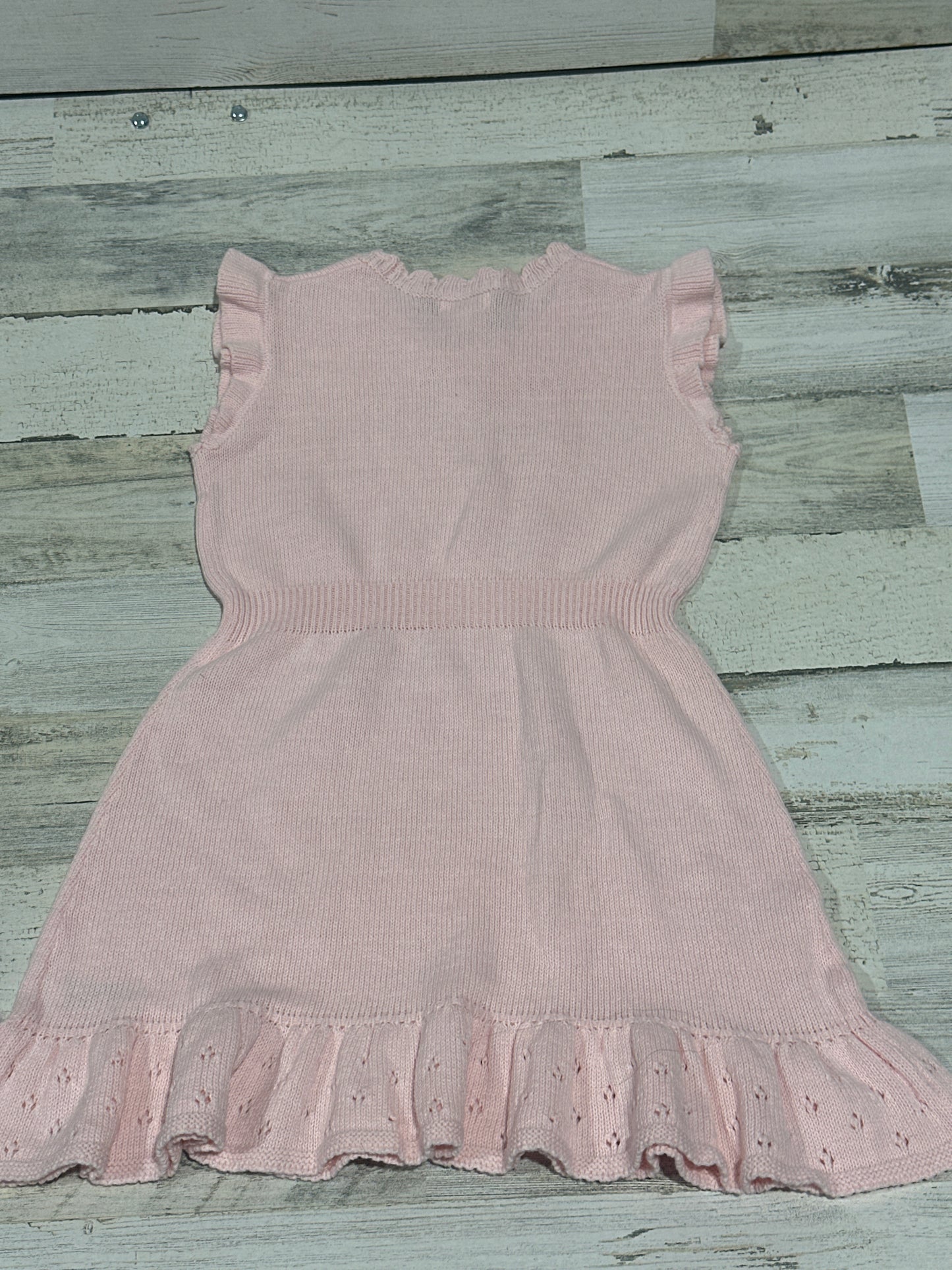 Pink Knit Dress - Cat & Jack - Girls Size Small 6-7 -Very Good Used Condition