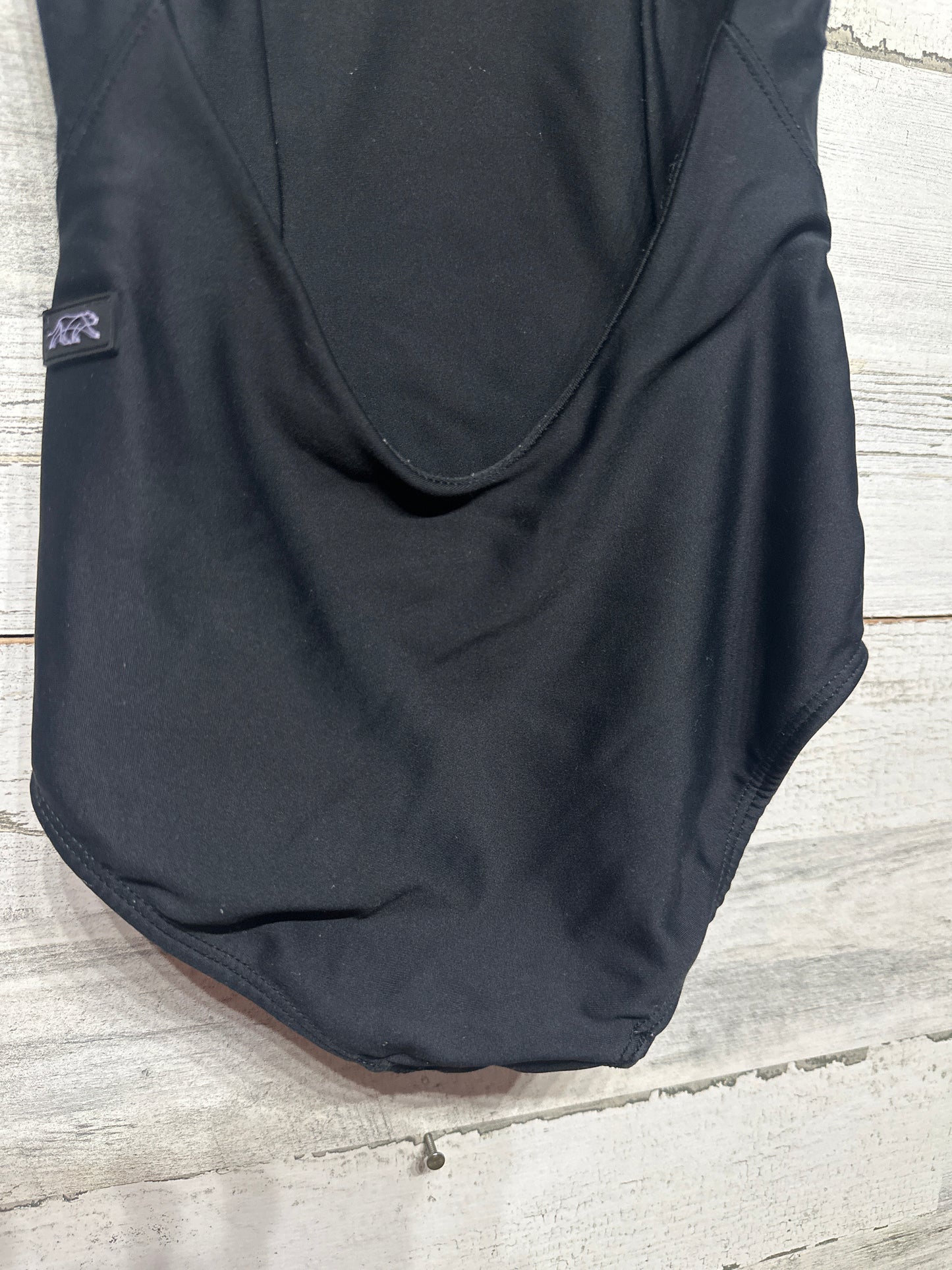Girls Size Child’s Large ( 8-10 ) Tiger Friday Black Leotard - Very Good Used Condition