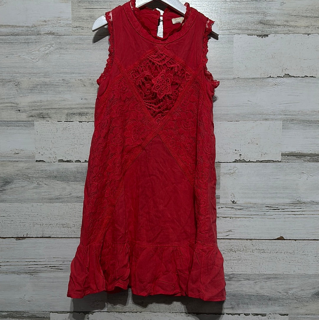 Girls Preowned Size Small Chelsea and Violet red dress - good used condition