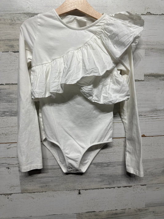 Size 10 (140cm) Zara Ruffle Bodysuit - Very Good Used Condition