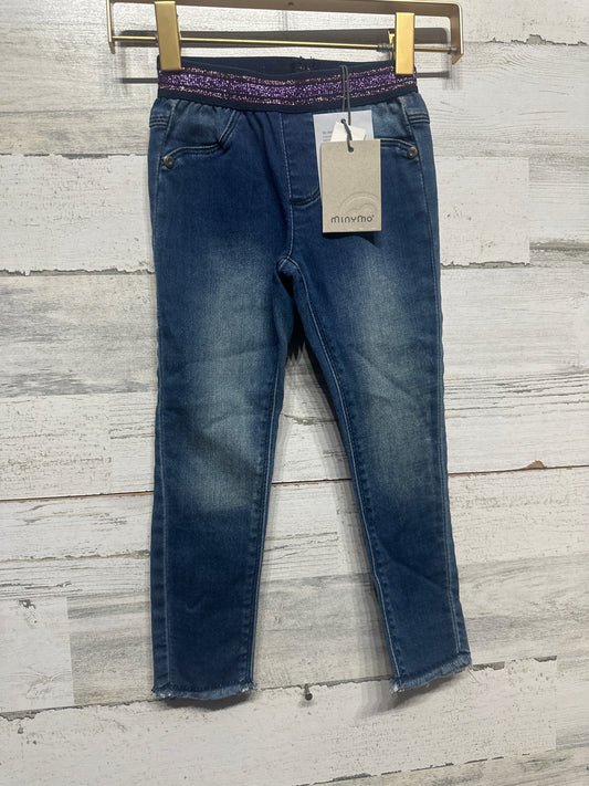 Size 3 Years MinyMo Stretchy Denim Pants - New With Tags
