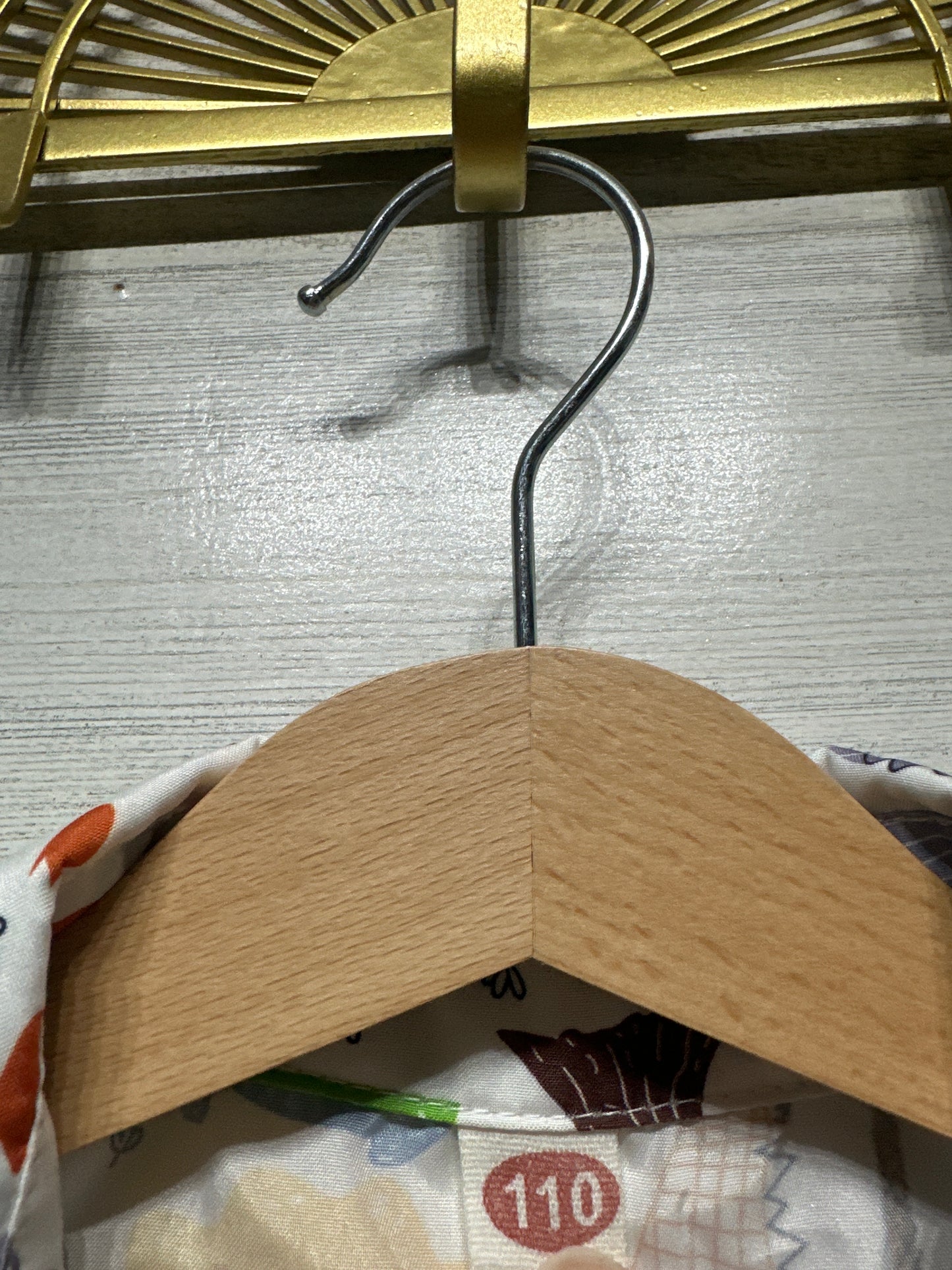 Boys Fits Like Size 4 Dino Button Up Shirt - Good Used Condition