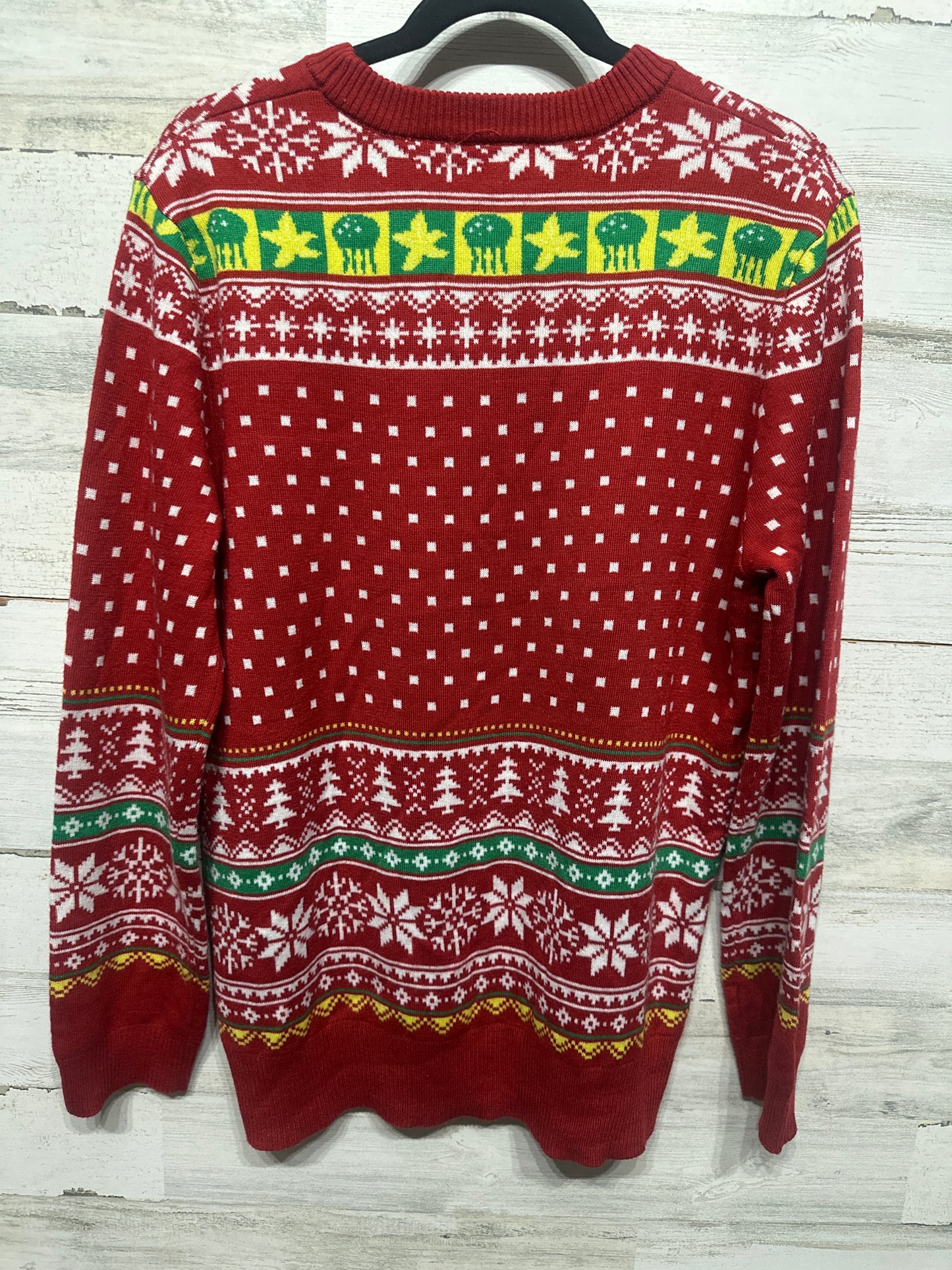 Size XL (Adult) Spongebob Squarepants Holiday Sweater - Very Good Used Condition