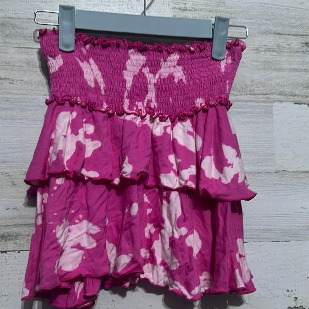 Girls Size Large FBZ pink tie dye skirt - good used condition