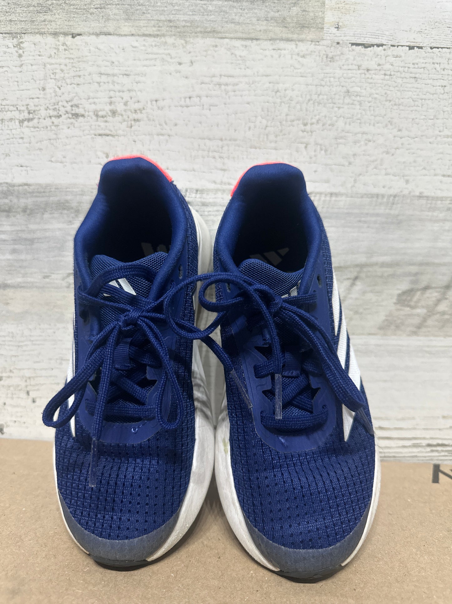 Size Youth 1.5 Kids Navy Adidas Light Motion Shoes - Good Used Condition