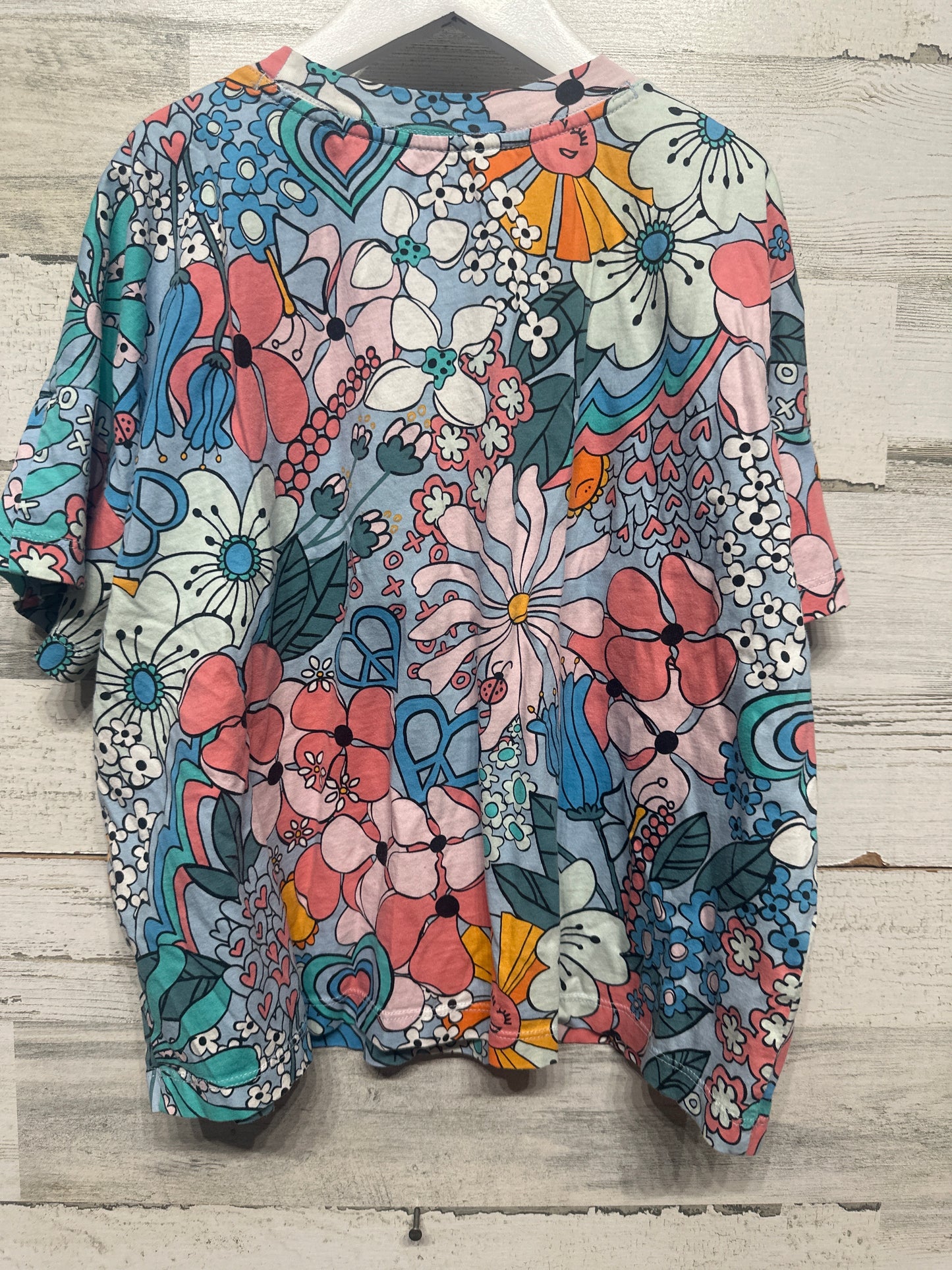 Size 10/12 Medium Adidas Floral Shirt - Play Condition