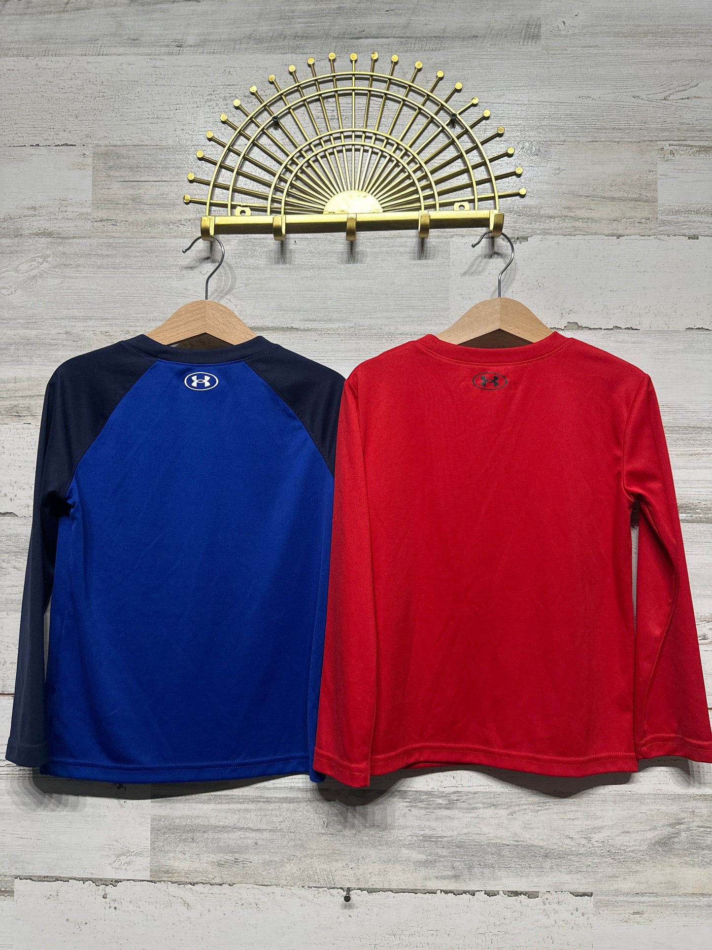 Boys Size 5 Under Armour Long Sleeve Shirts (2 Pieces) - Very Good Used Condition