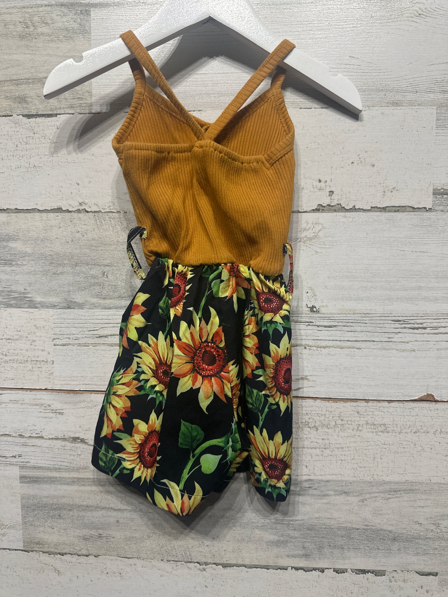 Girls Size 18-24m Sunflower Romper - Good Used Condition