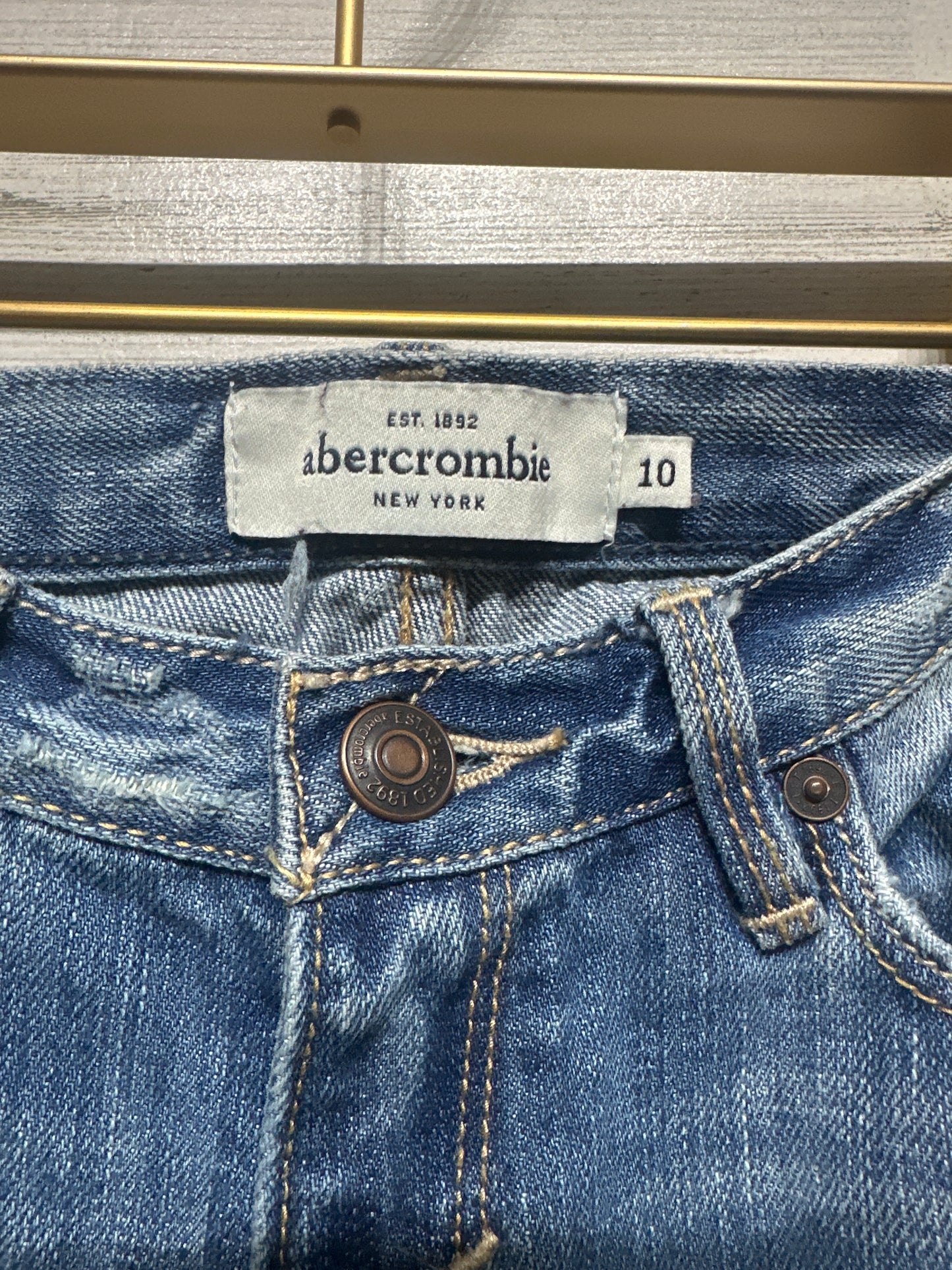 Girls Size 10 Abercrombie Distressed Jeans - Good Used Condition