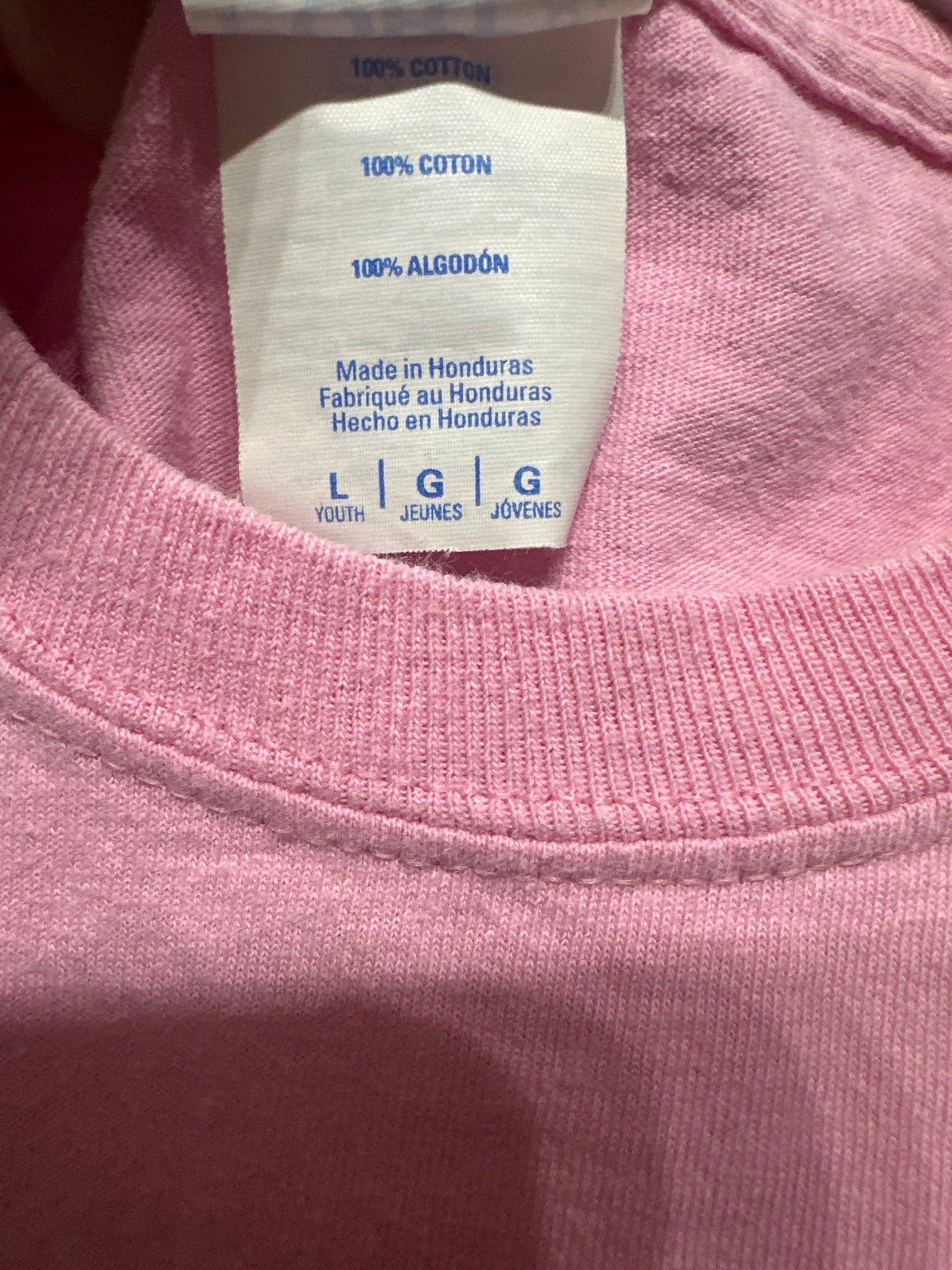 Girls Size Youth Large Hippity Hoppity Easter Shirt - Very Good Used Condition