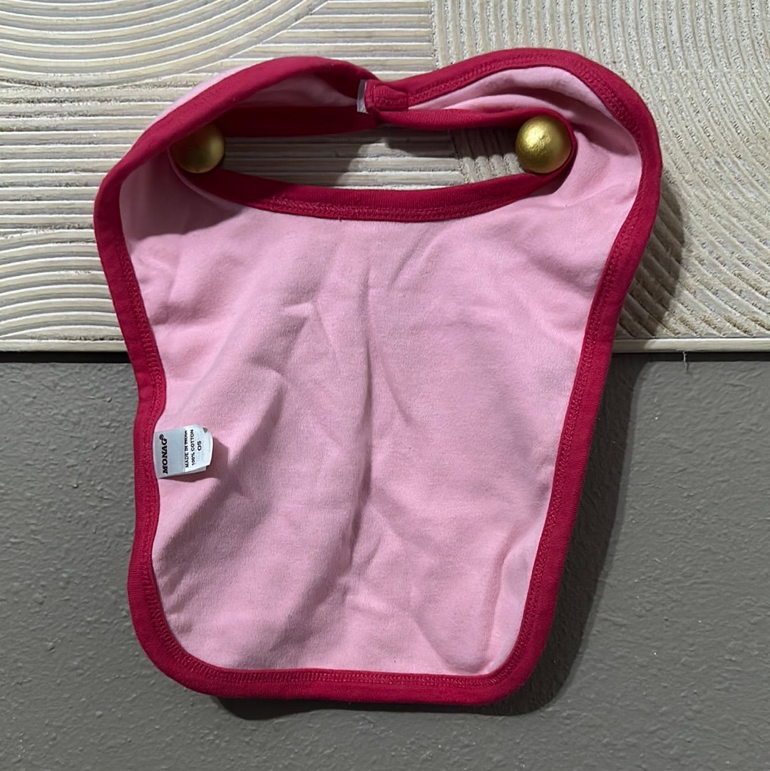 Girls Monag one size (fits 0-12m best)- Id Rather be Hanging with my Mimi bib - good used condition