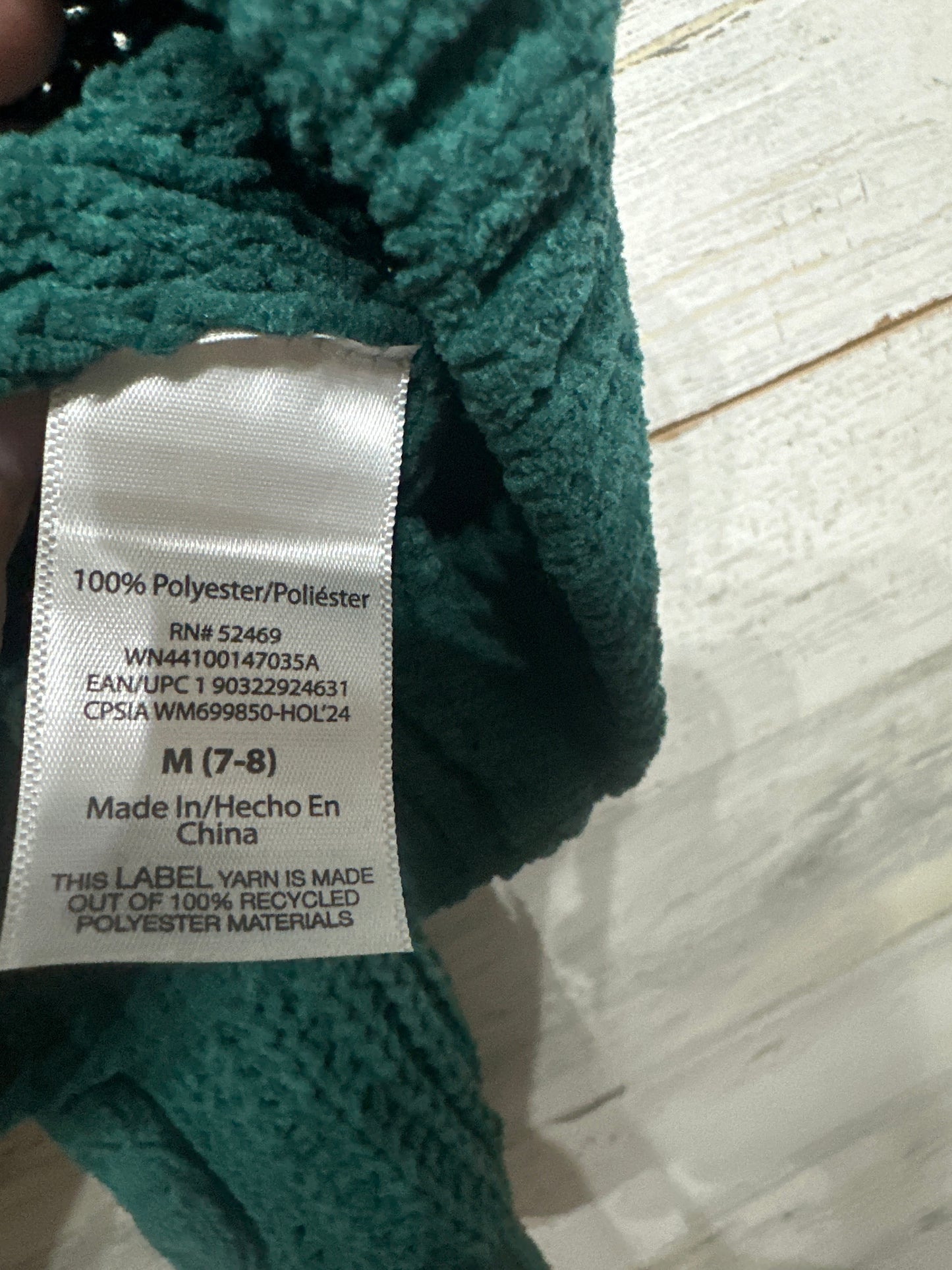 Girls Size 7-8 Medium Green Sweater - Good Used Condition