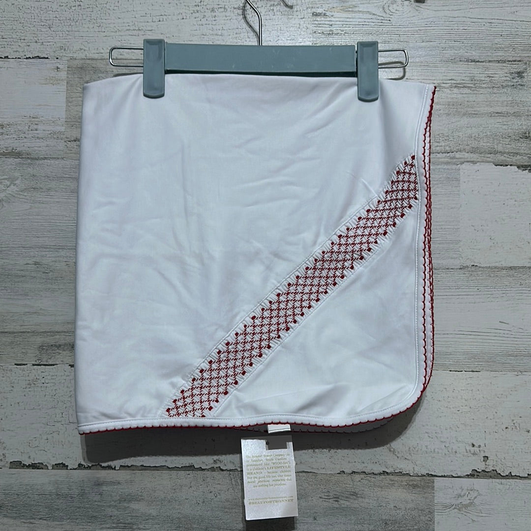TBBC Red Smocked Buggy Blanket - new with tags