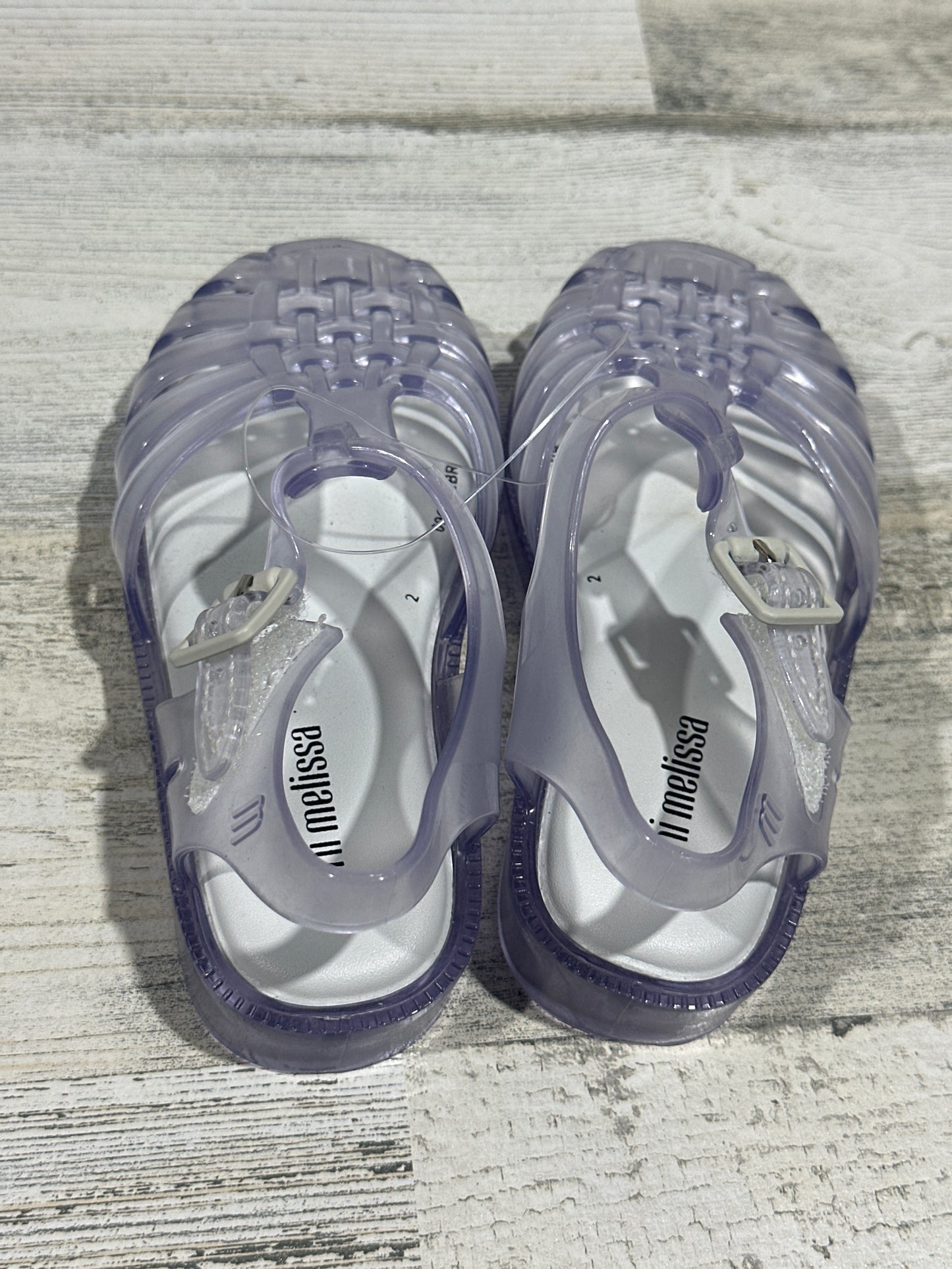 Mini Melissa Clear Jelly Sandals - Toddler Girls Size 8 - New Without Box
