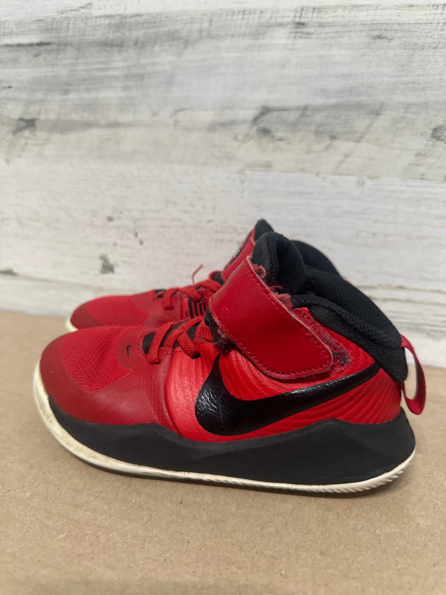 Size 11 (Toddler) Nike Red Team Hustle Shoes - Good Used Condition*