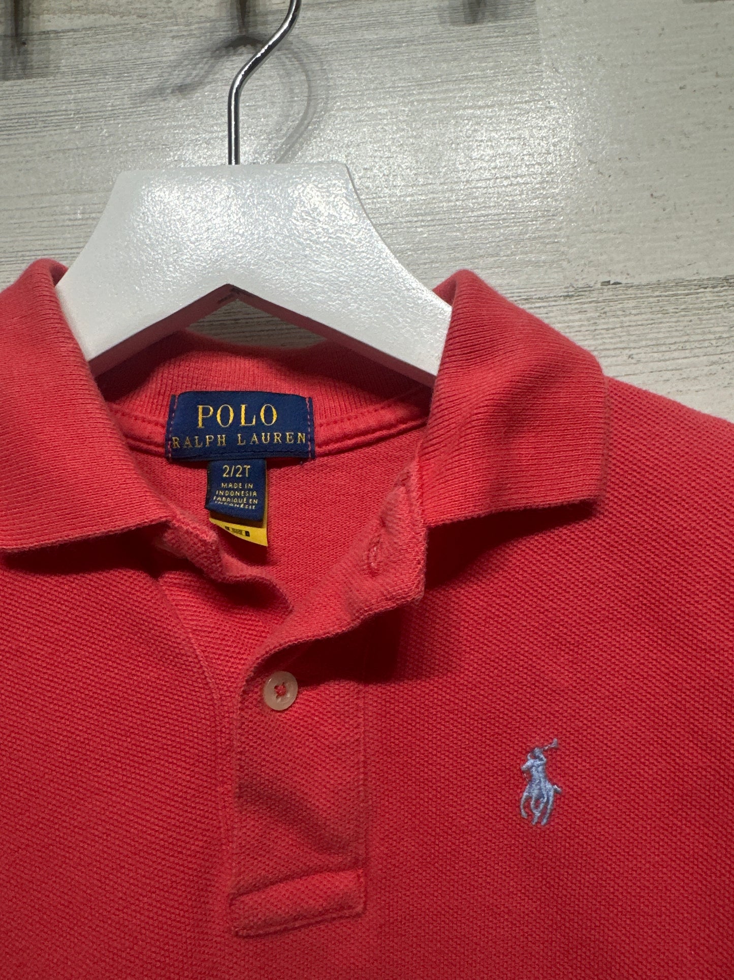 Size 2/2T Polo Ralph Lauren Iconoic Mesh Polo Shirt - Good Used Condition