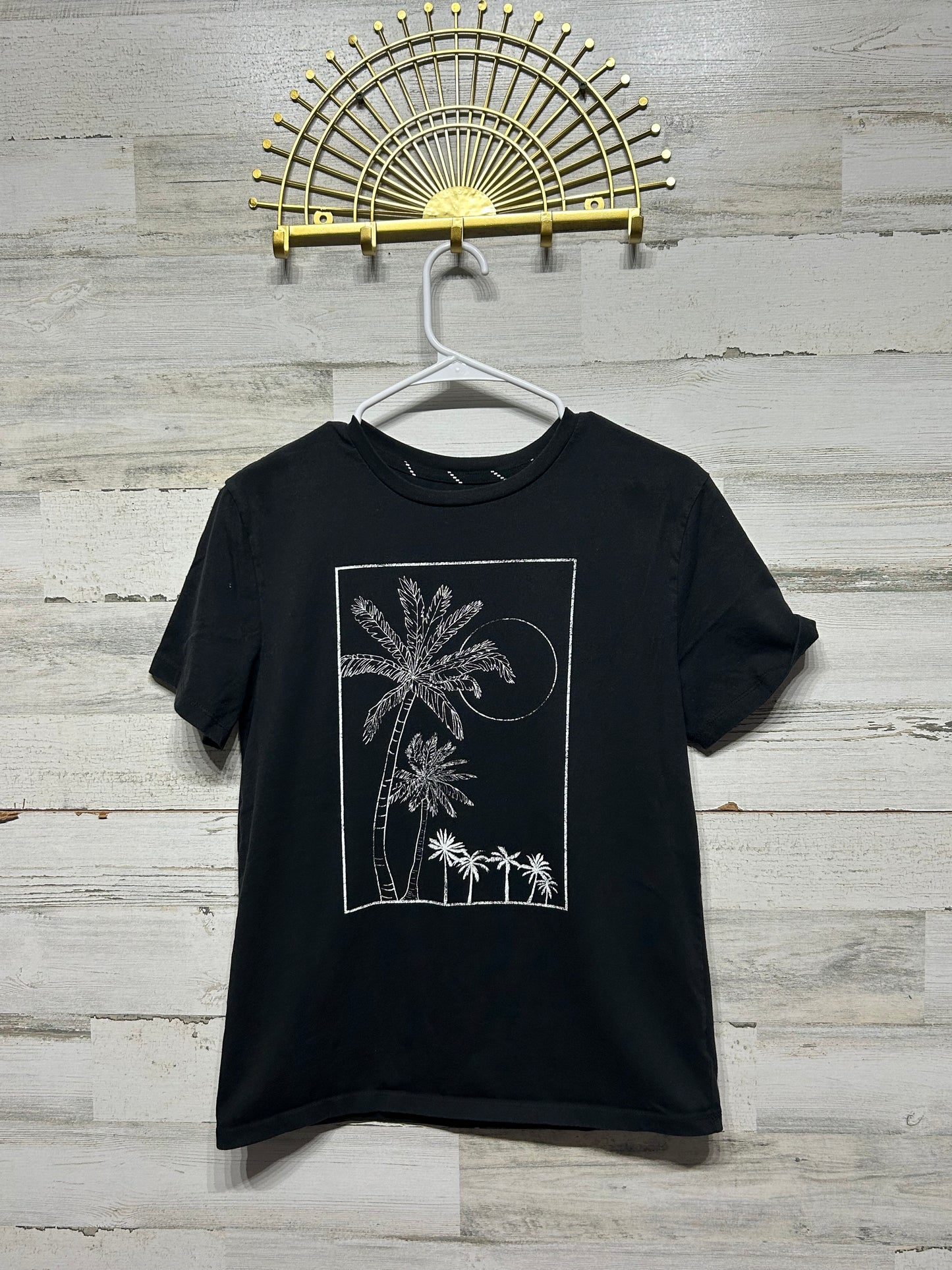 Boys Size XL (16) Art Class Black Palm Tree Shirt - Good Used Condition