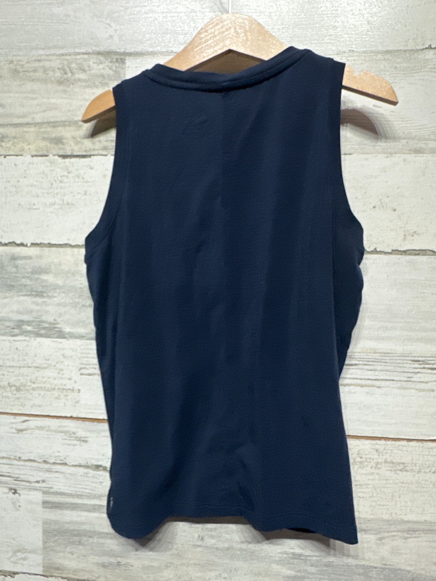 Athleta Twist Round Tank - Navy Blue- Girls Size 8-10 Medium - Very Good Used Condition