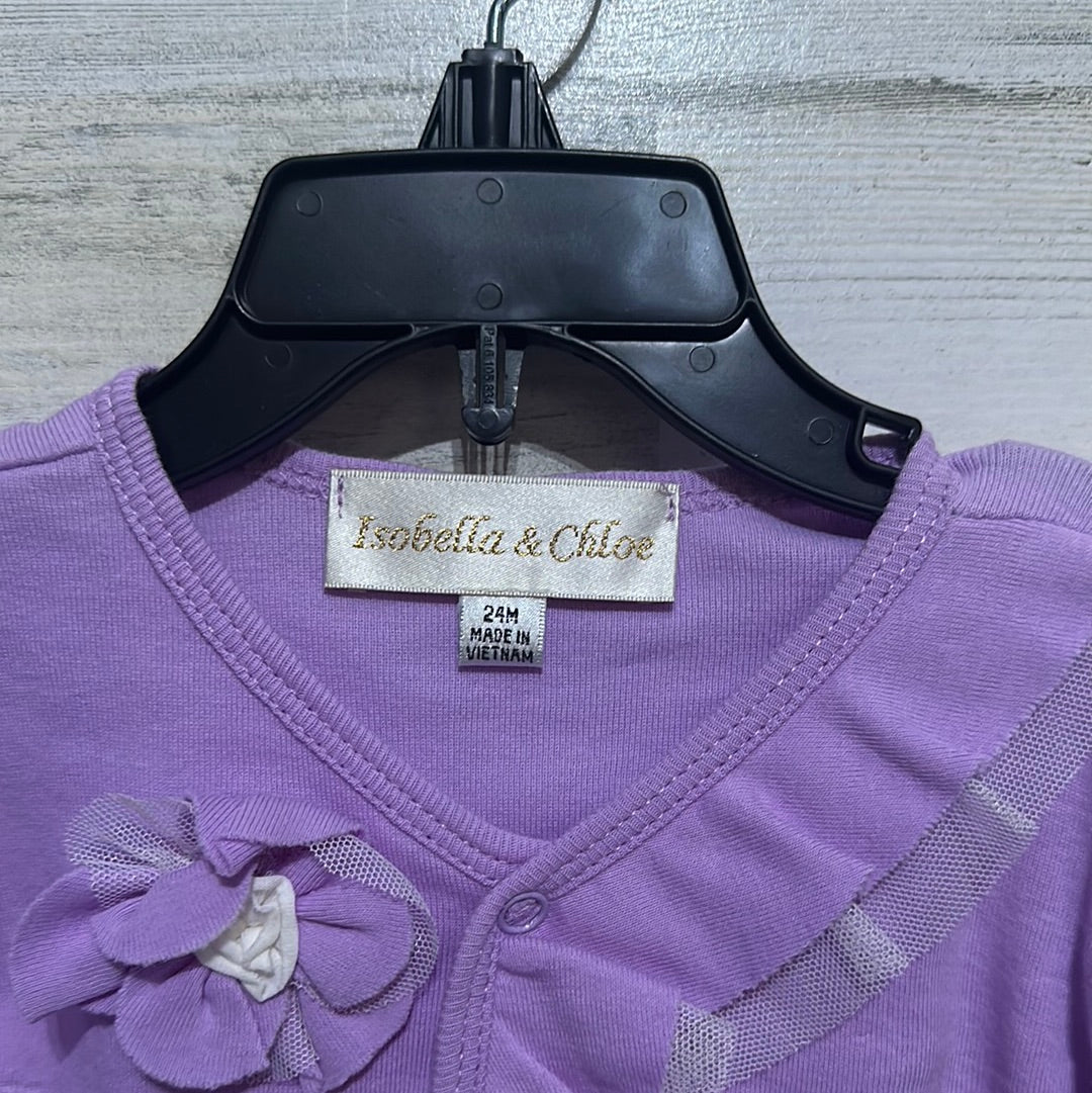 Girls Size 24m Isobella and Chloe two piece lavender set - New With Tags