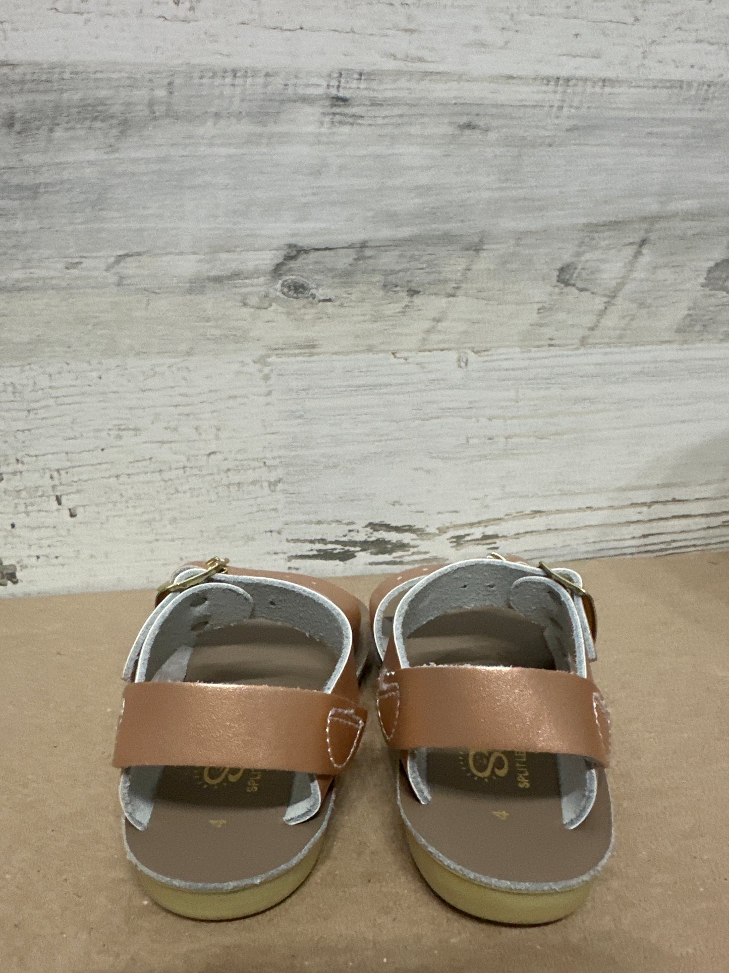 Girls Size 4 Toddler Sun San Rose Gold Surfer Sandals - New Without Box