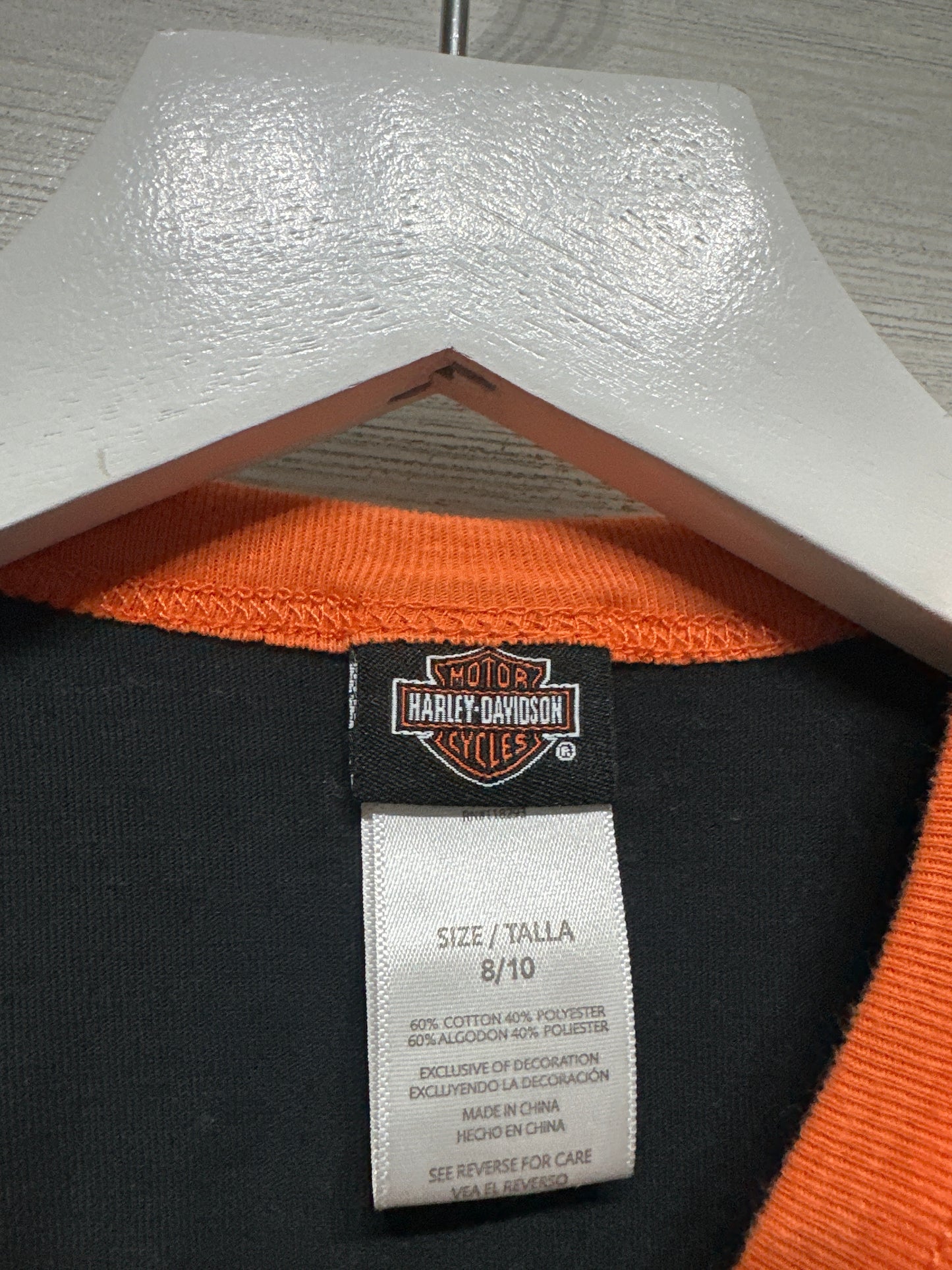 Size 8-10 (Youth) Harley Davidson Motorcyles Shirt - Very Good Used Condition