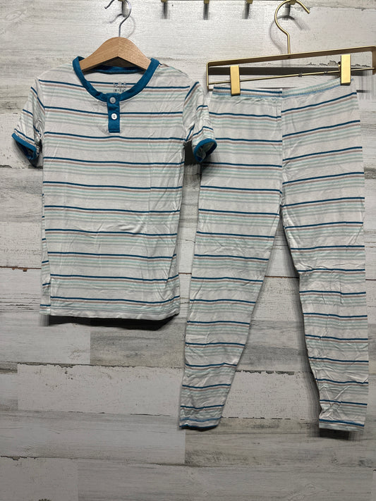 Boys Size 8 Kickee Pants Striped Bamboo Pajama Set - Good Used Condition*