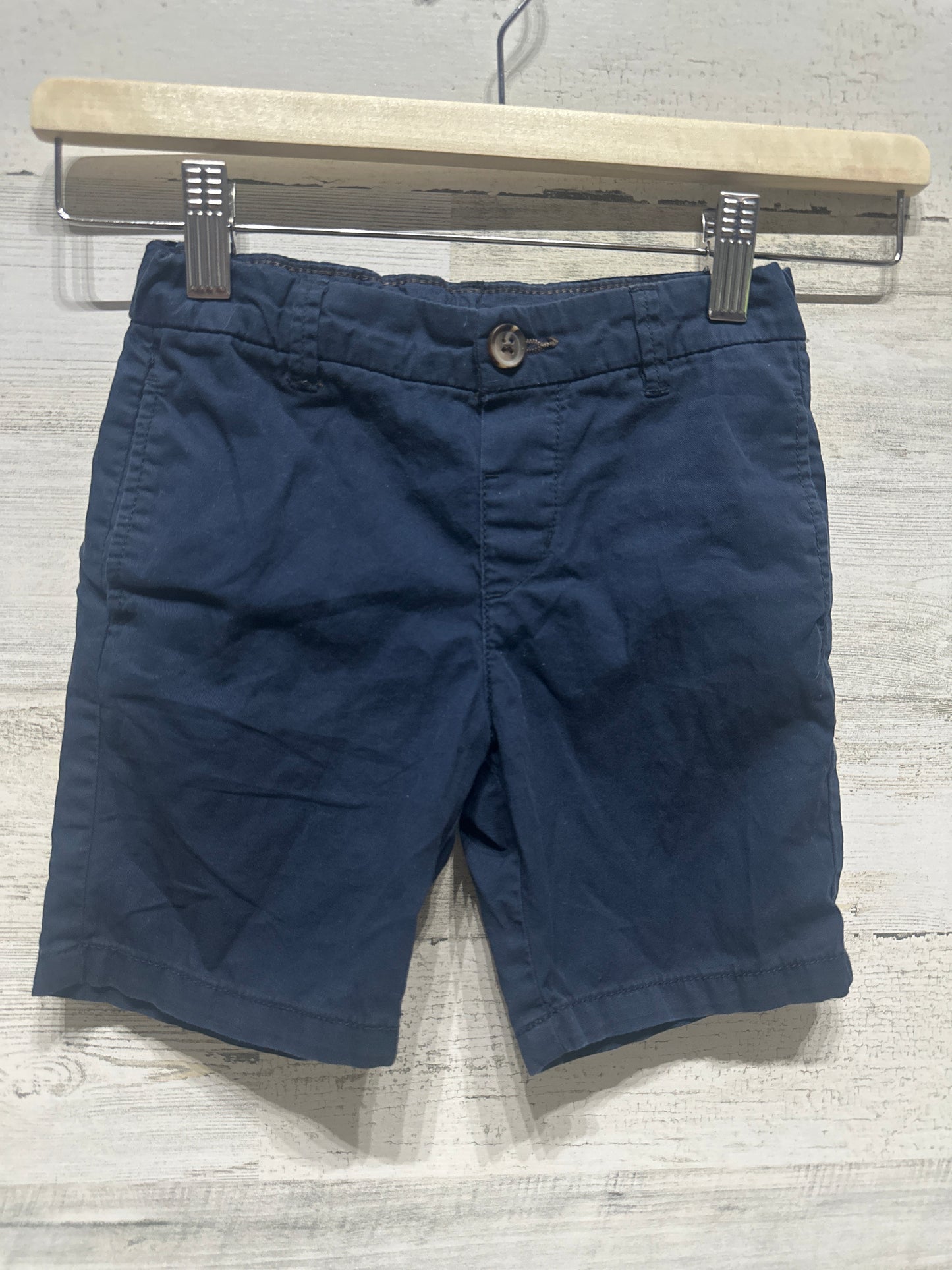 Boys Preowned Size 4t H&M Navy Adjustable Waist Shorts - Good Used Condition