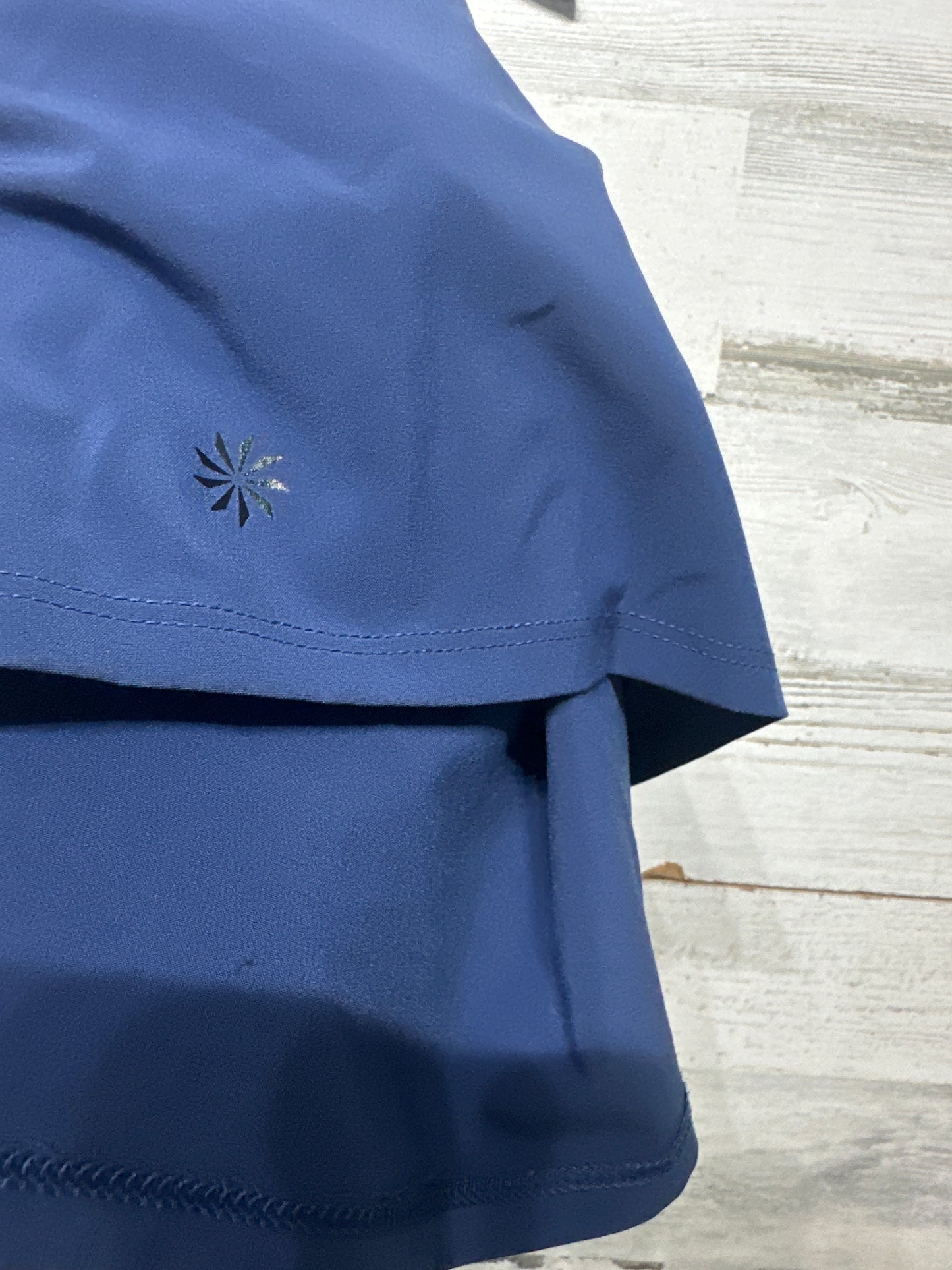 Girls Size 7 (Small) Athleta Girl “Doing The Most” Blue Active Dress (Built in Shorts) - Very Good Used Condition