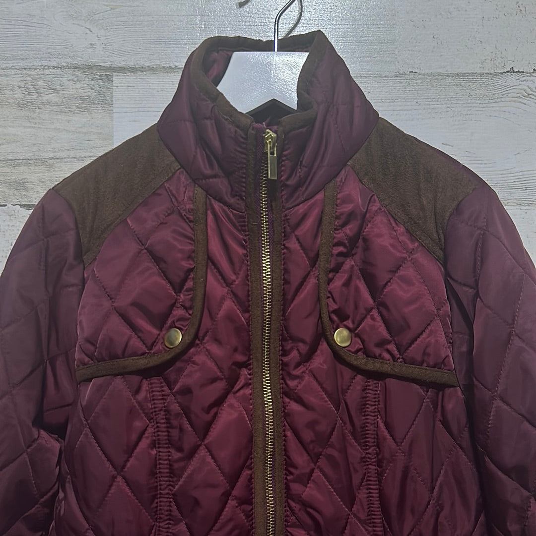 Girls Size 10/12 Copper Key maroon jacket - good used condition