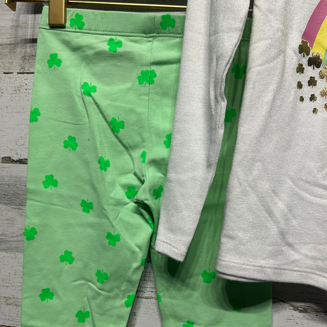 Girls Size 5t Cat and Jack Four Leaf Clover Two Piece Set - New With Tags