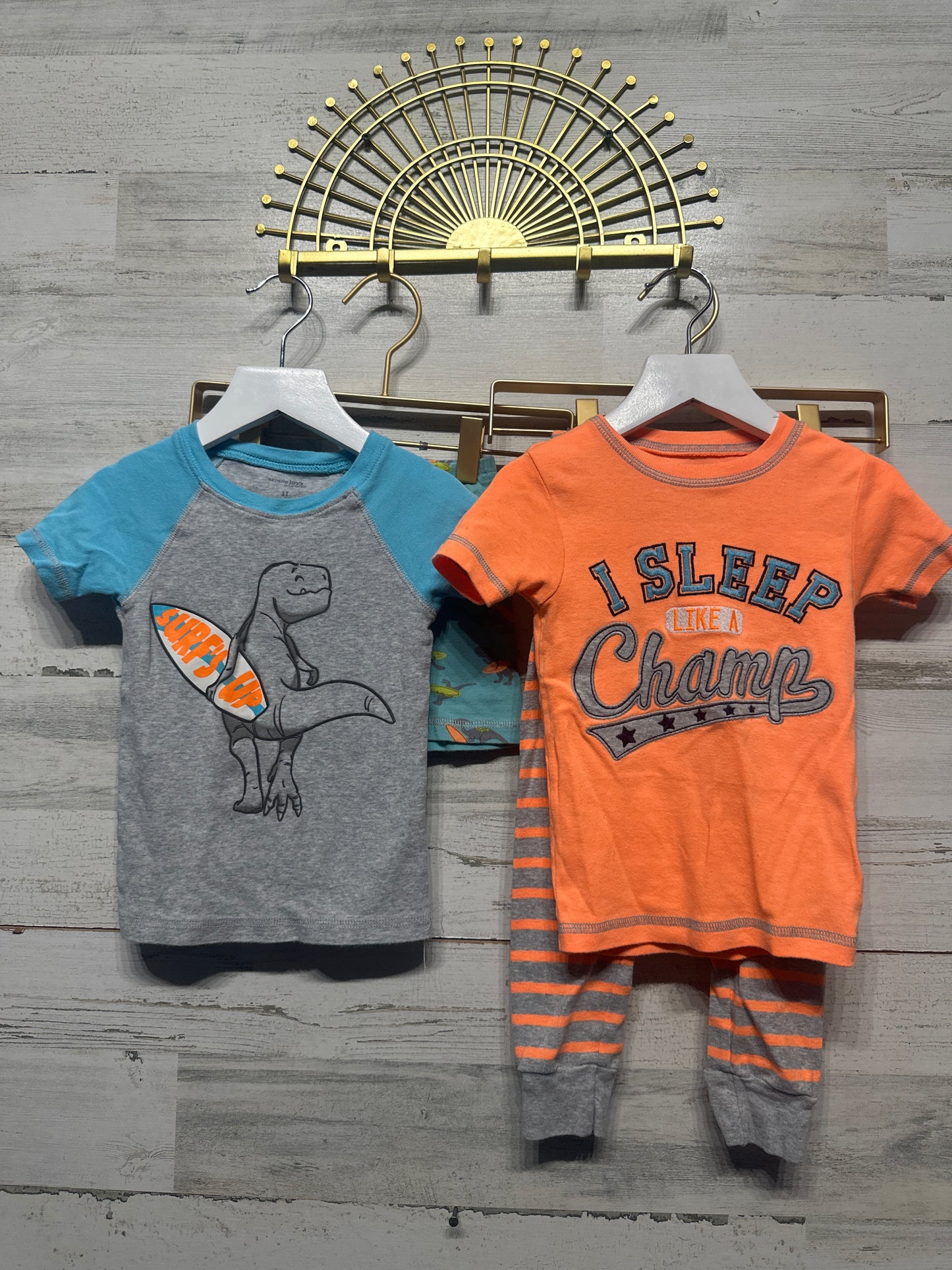 Size 3t Simple Joys Pajama Lot (4 Pieces) - Good Used Condition