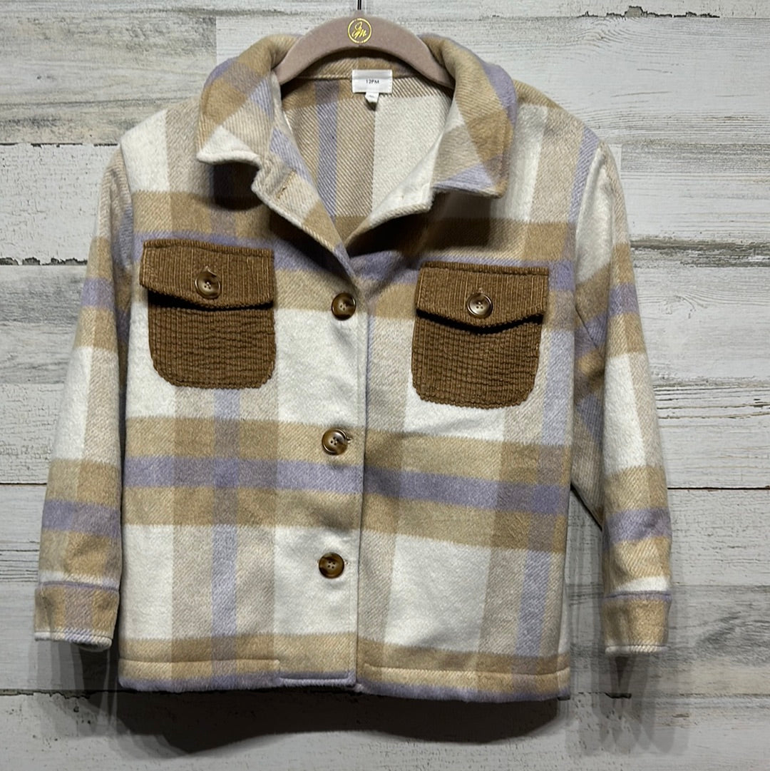 Girls Size XL 12pm Plaid Soft Jacket - Very Good Used Condition