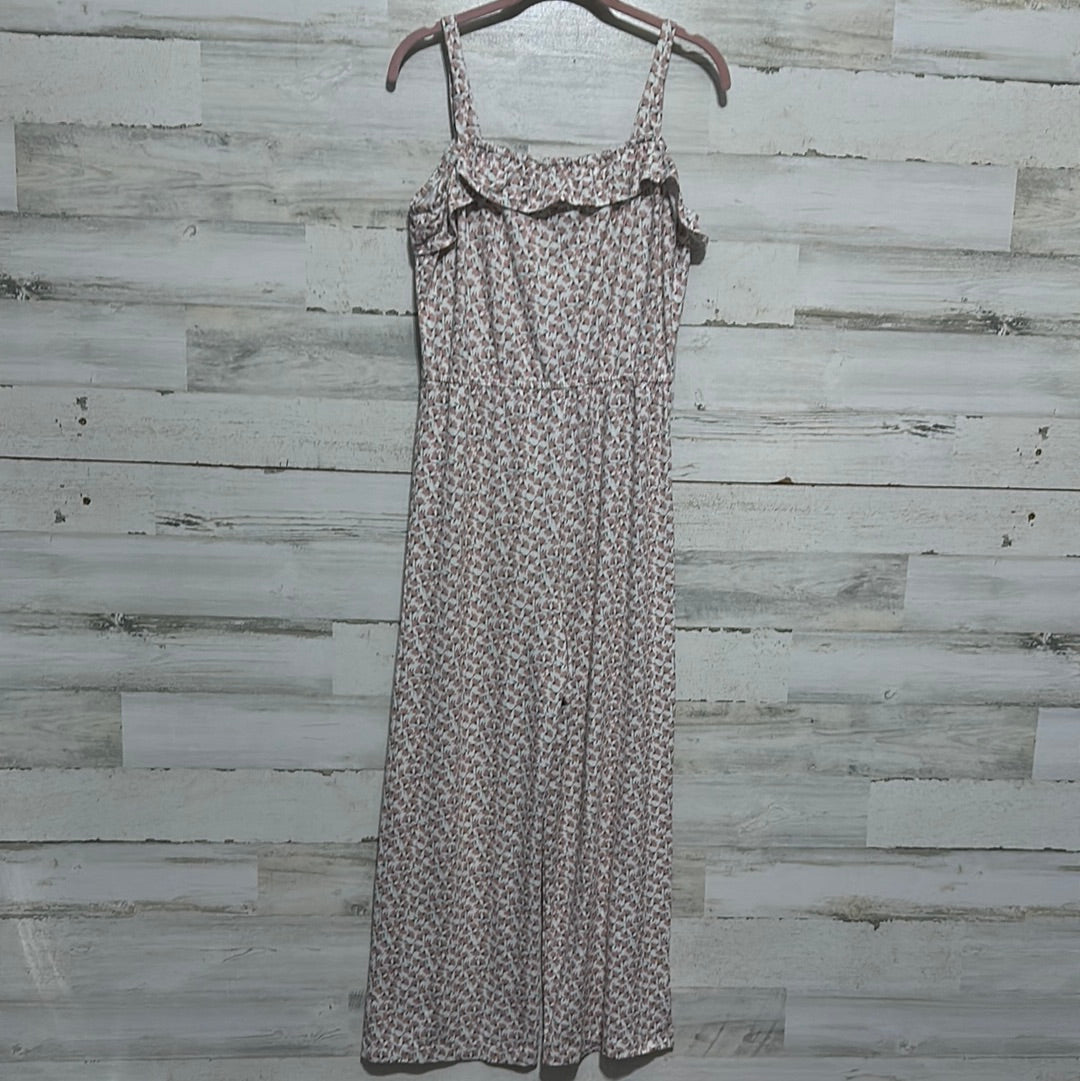 Girls Size XL Copper Key floral jumpsuit - very good used condition