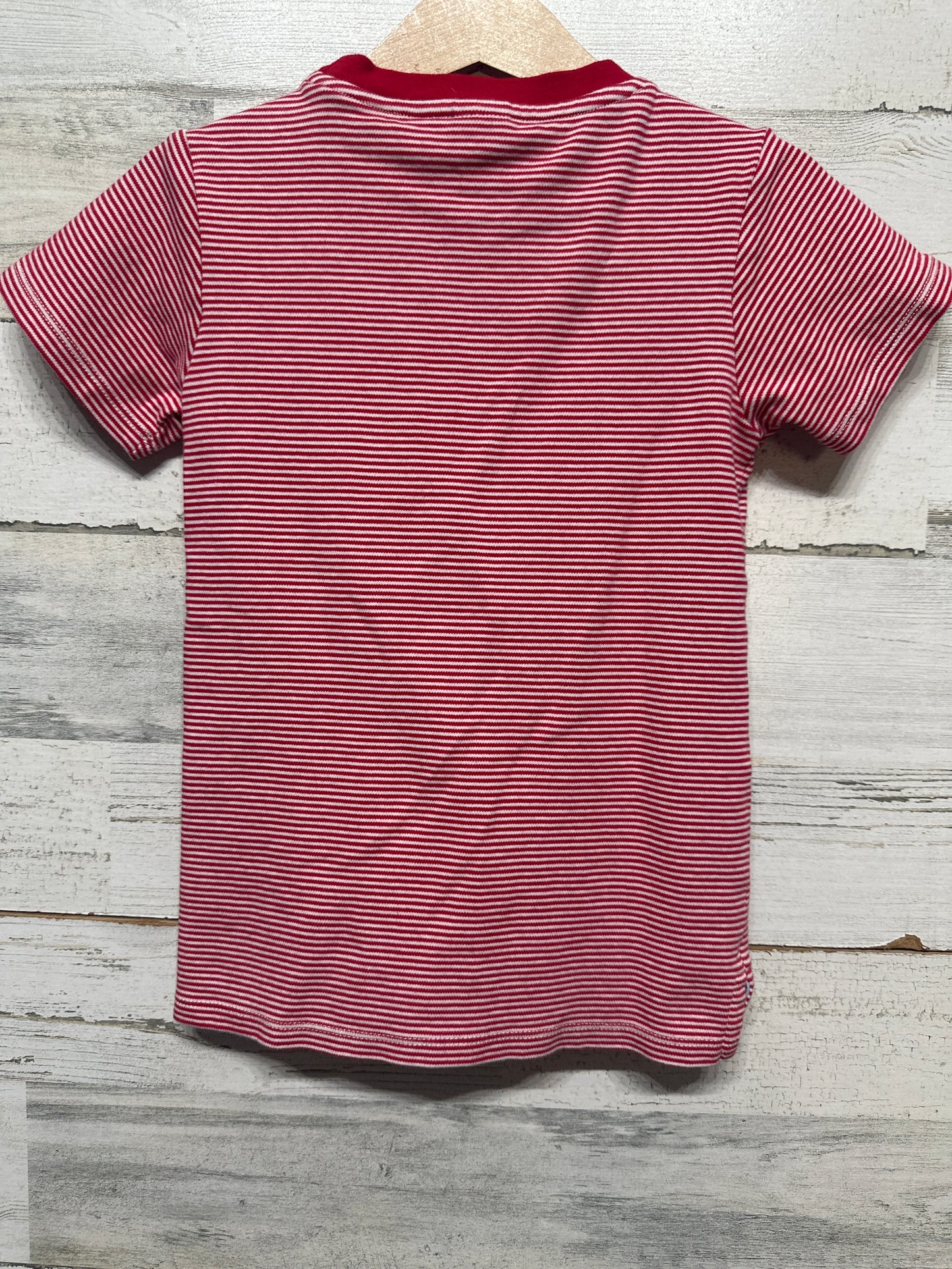 Size 6 Edgehill Red Striped Soft Cotton Shirt - Very Good Used Condition