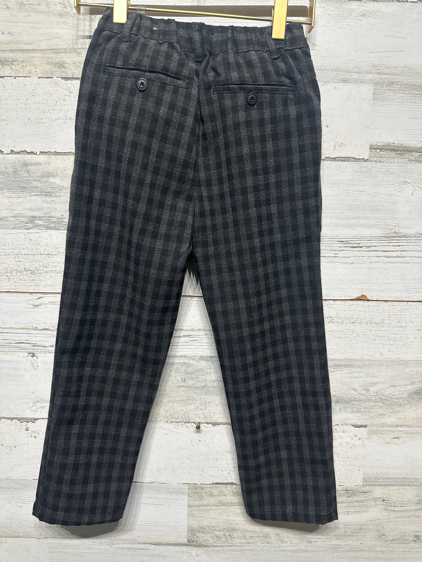 Boys Size 7 Zara Plaid Pants - Good Used Condition