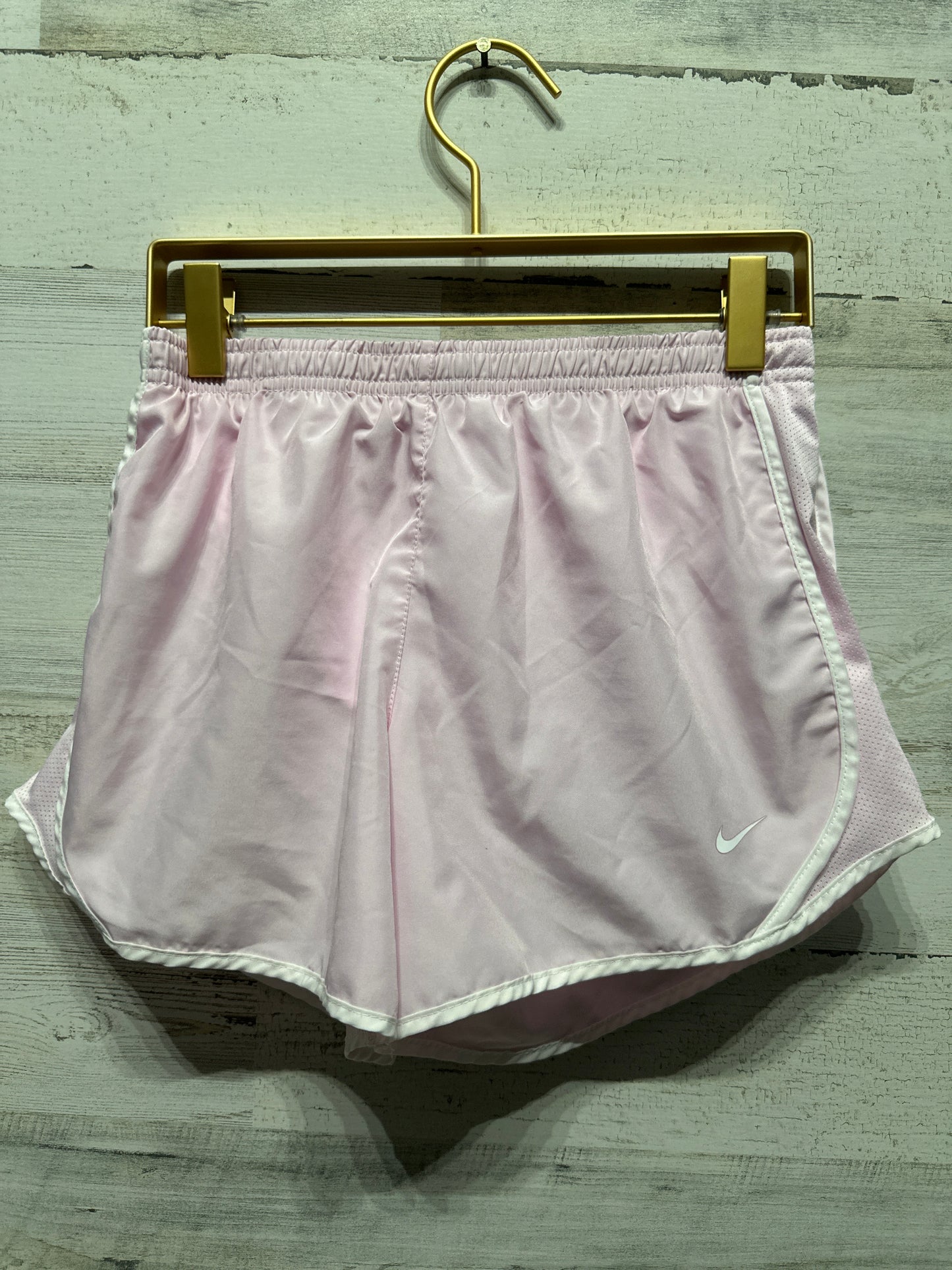 Girls Size Youth Large Nike Drifit Light Pink Athletic Shorts - Very Good Used Condition