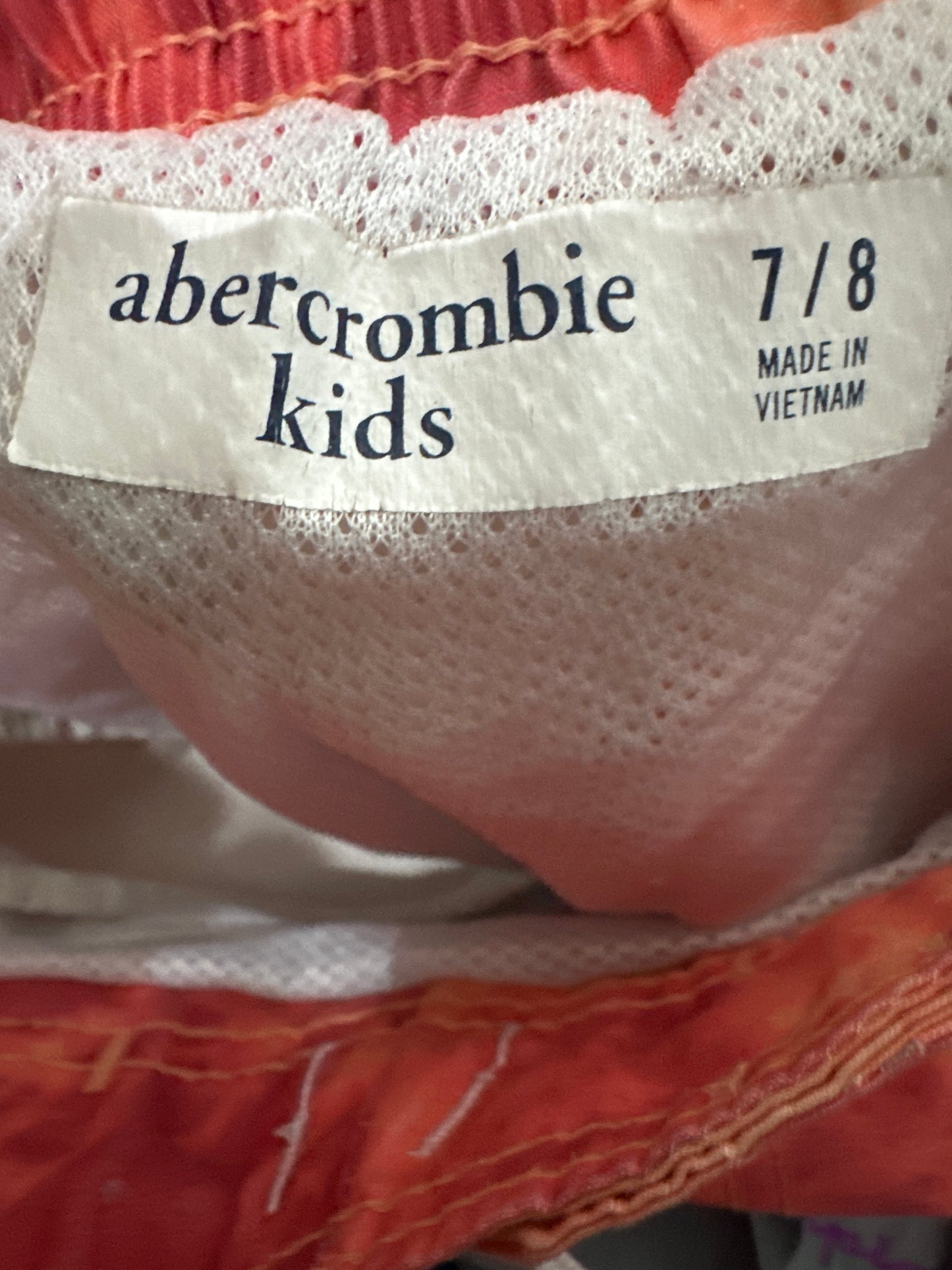 Boys Size 7-8 Abercrombie Kids Swim Trunks - Good Used Condition