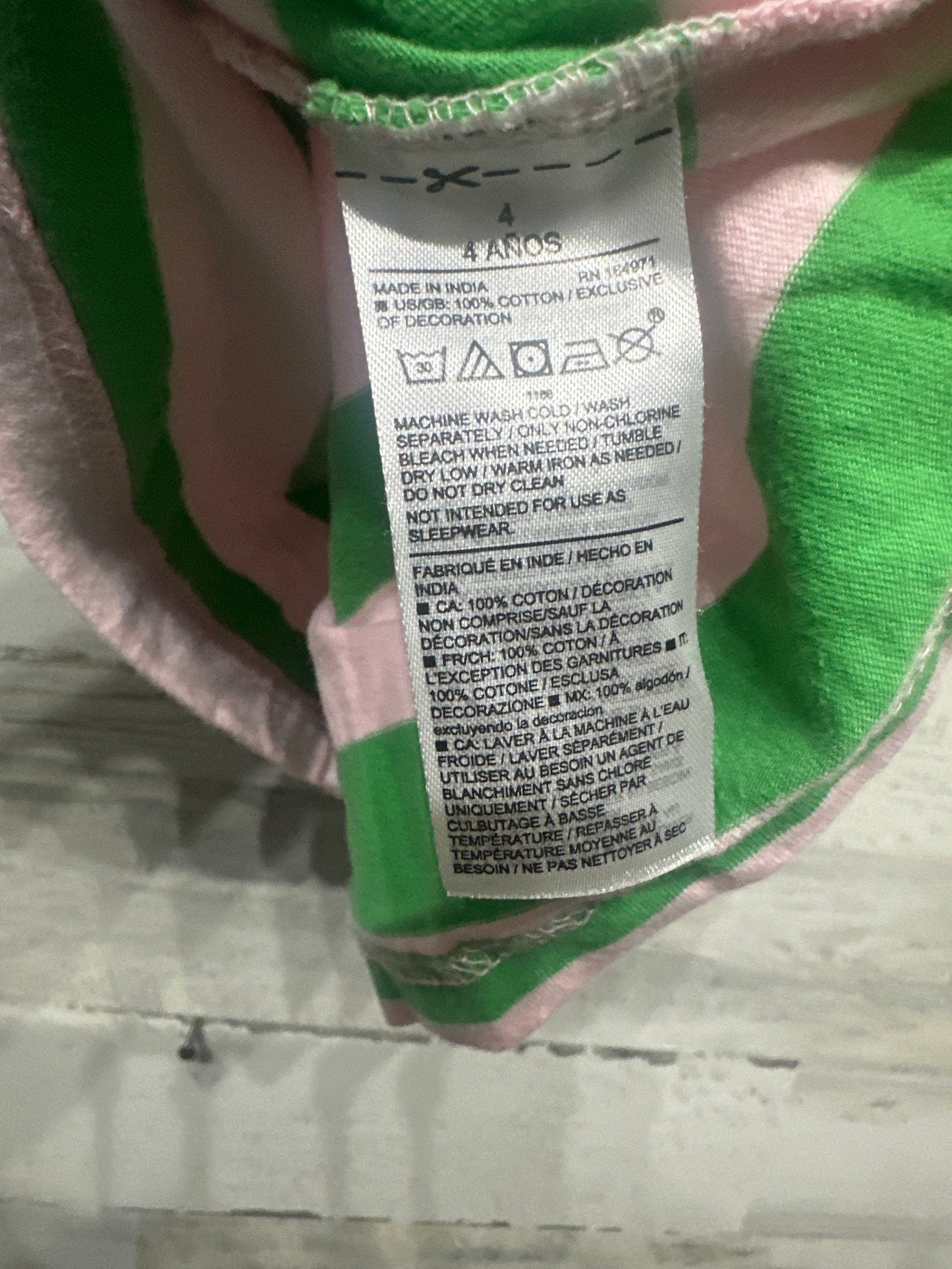 Girls Size 4 Janie and Jack Striped Polo Shirt - Good Used Condition