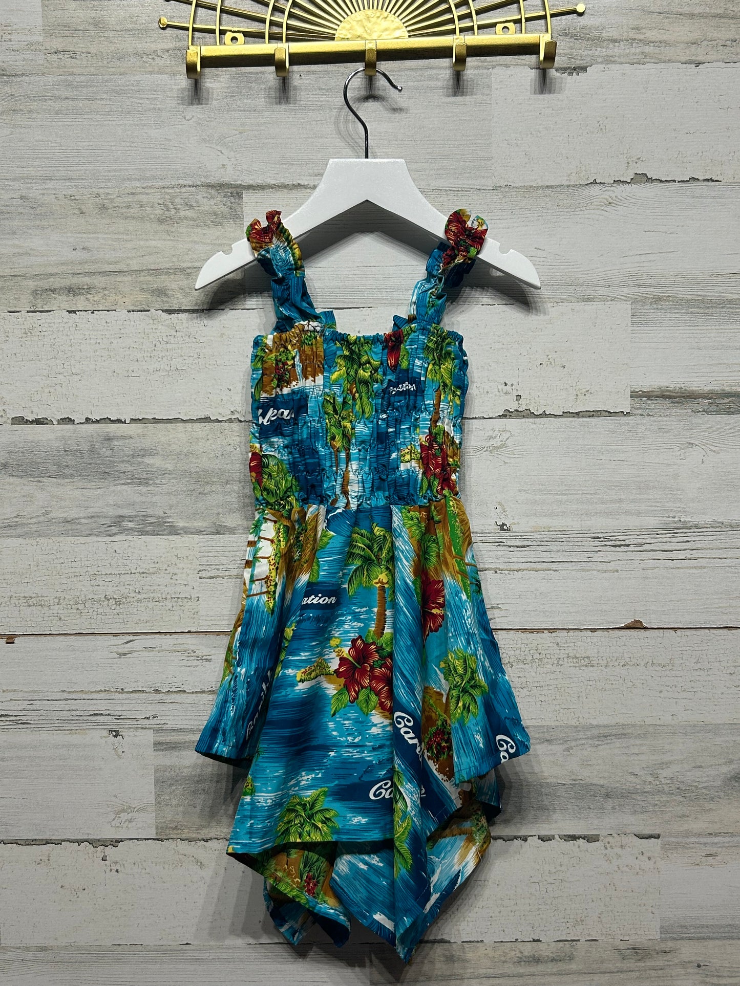 Girls Size 2-5 Rima Caribbean Vacation Dress - Good Used Condition