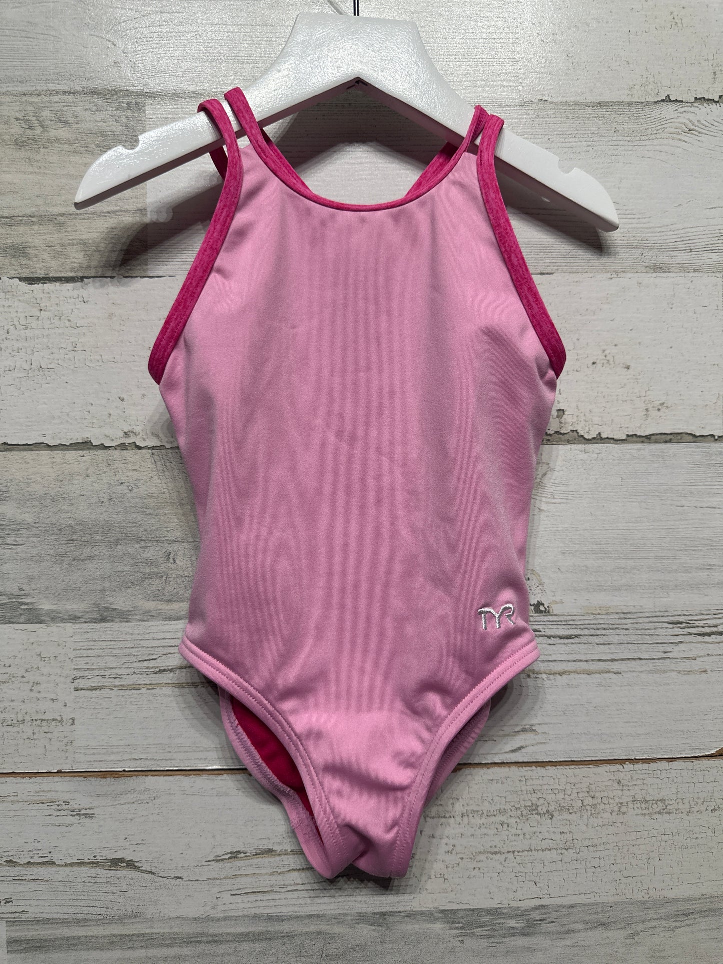 Size 5t TYR One Piece Pink Competitive Swimsuit - Very Good Used Condition