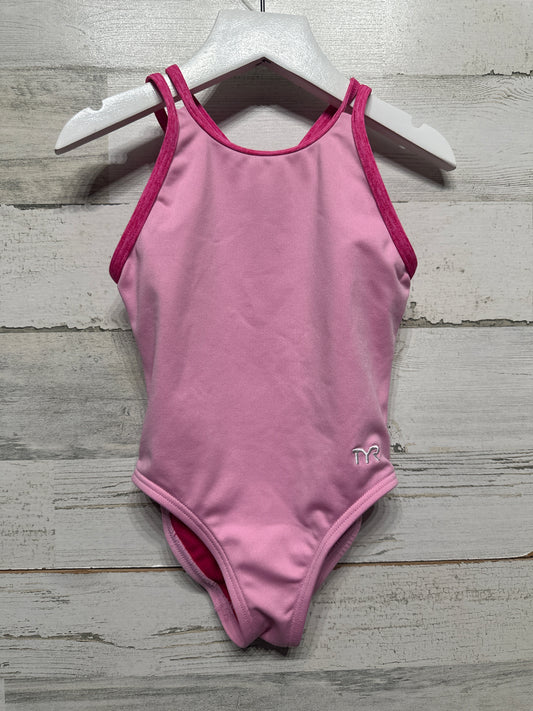 Size 5t TYR One Piece Pink Competitive Swimsuit - Very Good Used Condition