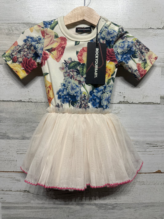 Size 6-12m Rock Your Baby Mahalia Circus Floral Dress - New With Tags