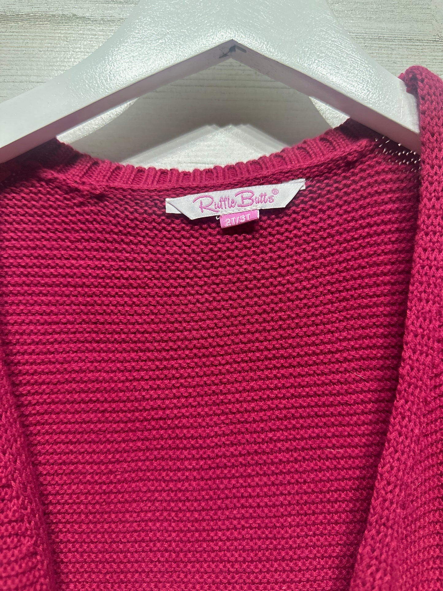 Girls Size 2t-3t Ruffle Butts Cardigan - Good Used Condition