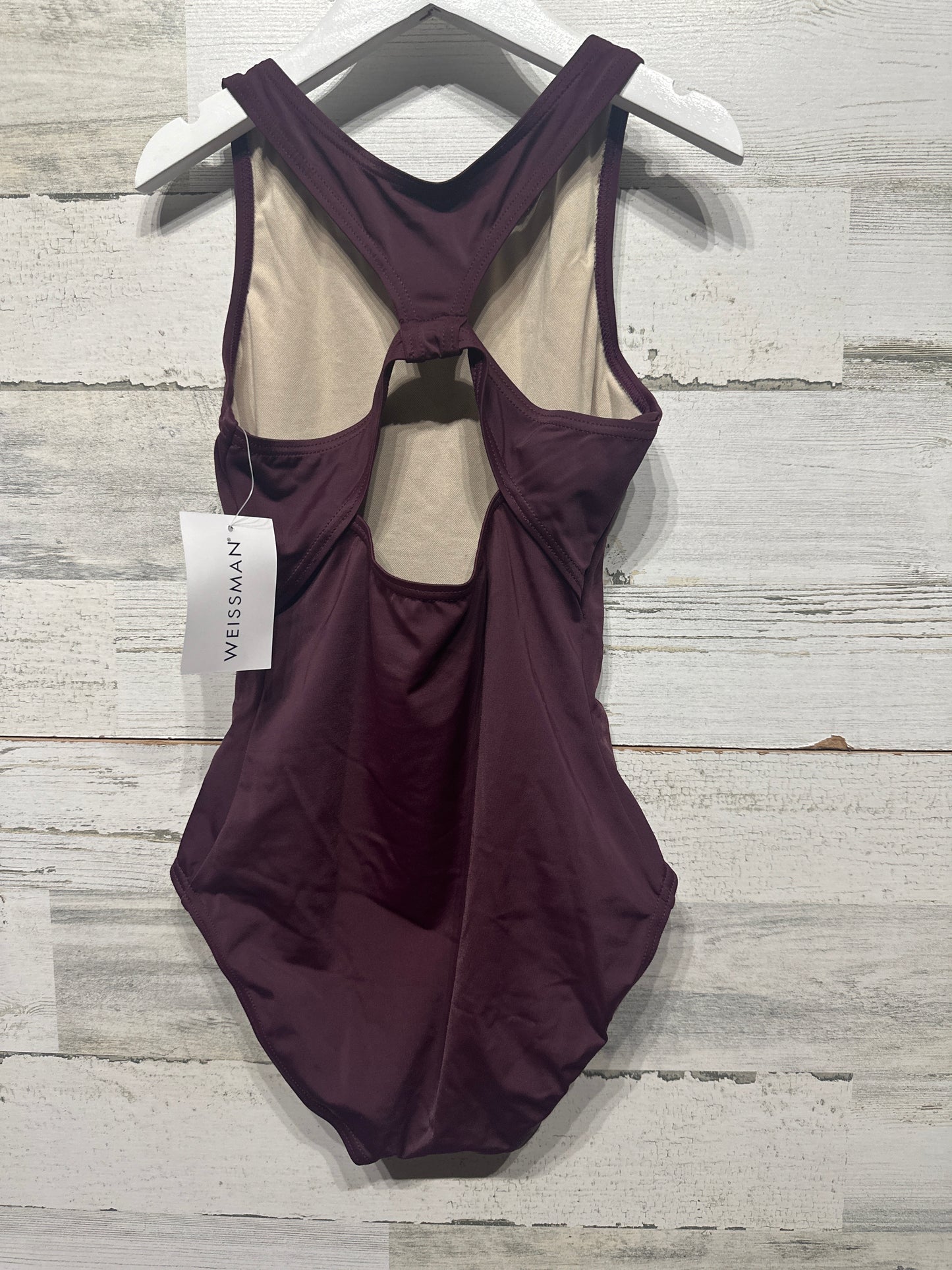 Girls Size Medium Child Weissman Burgundy Leotard - New With Tags