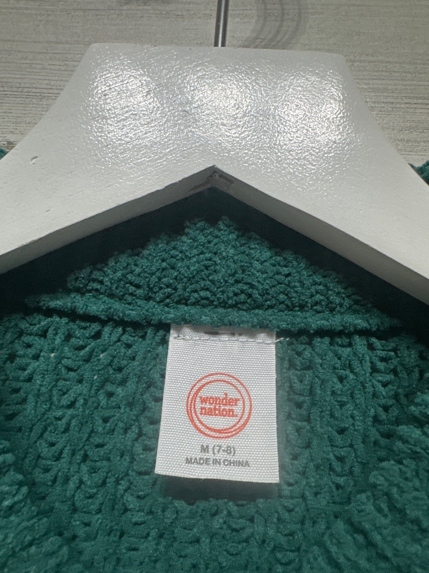 Girls Size 7-8 Medium Green Sweater - Good Used Condition