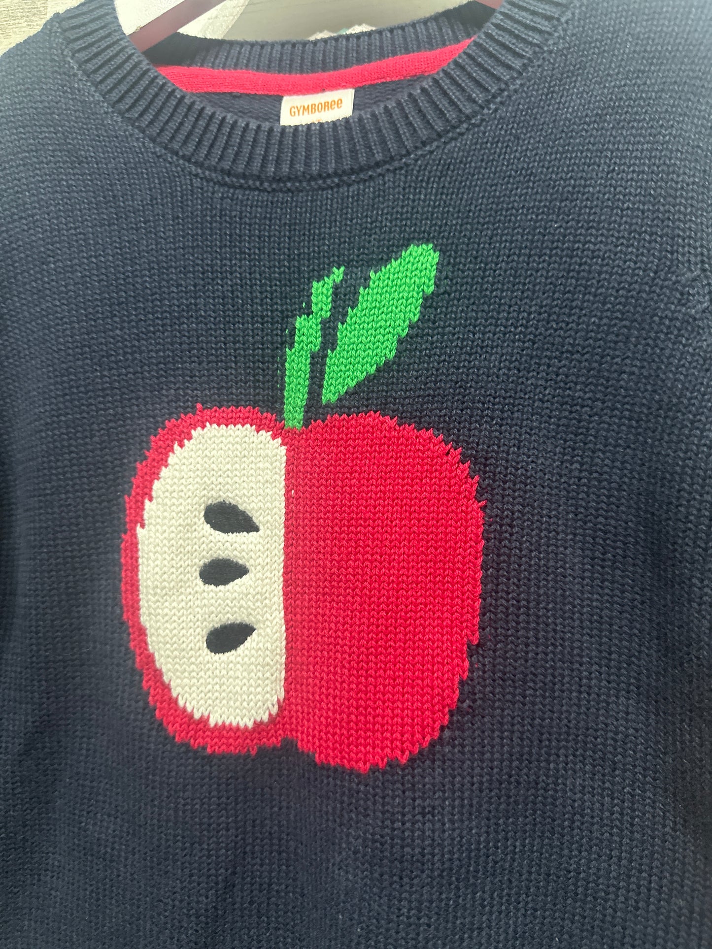 Boys Size 4t Gymboree Apple Sweater - New With Tags