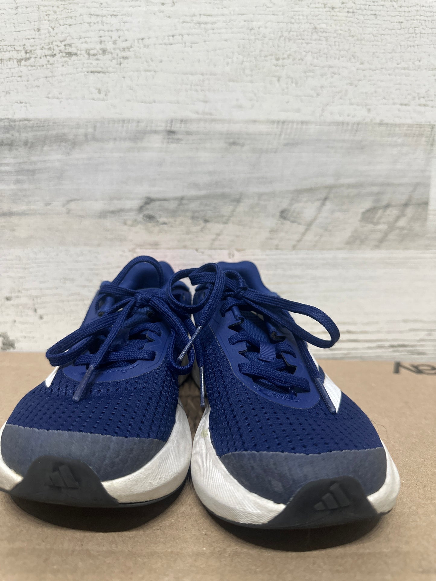 Size Youth 1.5 Kids Navy Adidas Light Motion Shoes - Good Used Condition